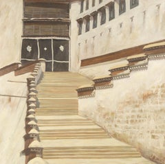 Jiangdong Li Paesaggio originale Olio su tela "Lungo il muro"