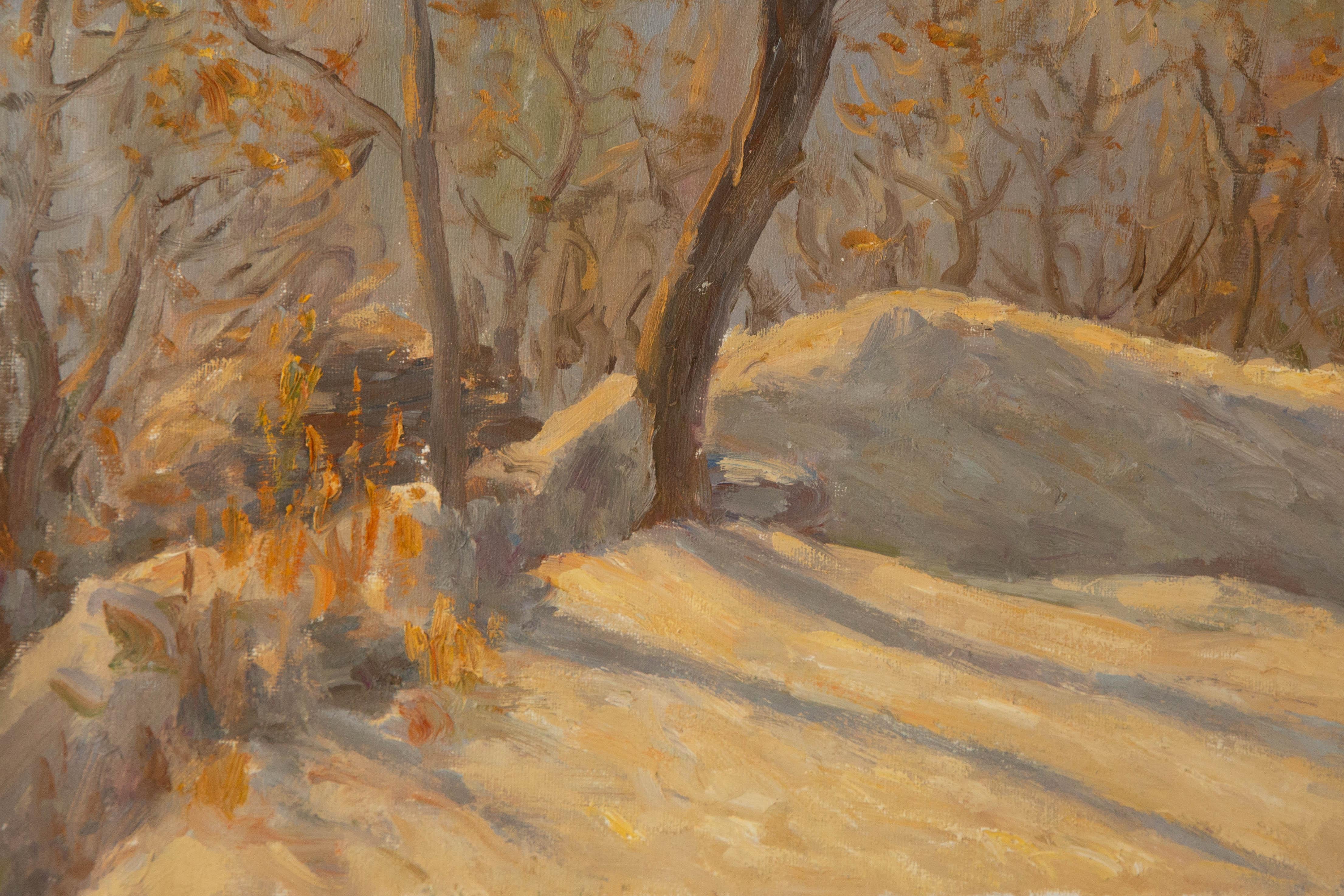 Jiangdong Li Landscape Original Oil On Canvas 