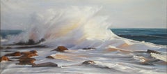 Jiangdong Li Waterscape Original Oil On Canvas "The Ocean Wave"