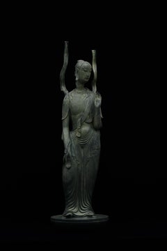  Buddhist art，Bronze Standing Water-Moon Avalokitesvara