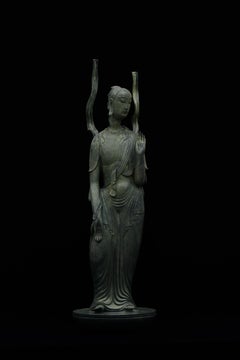 Buddhist art,Bronze Standing Water-Moon Avalokitesvara