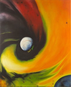 Jianping Chen Abstract Original Oil On Canvas "No.45"