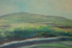 JianPing Chen Impressionist Original Oil On Canvas "Spring Mountain"