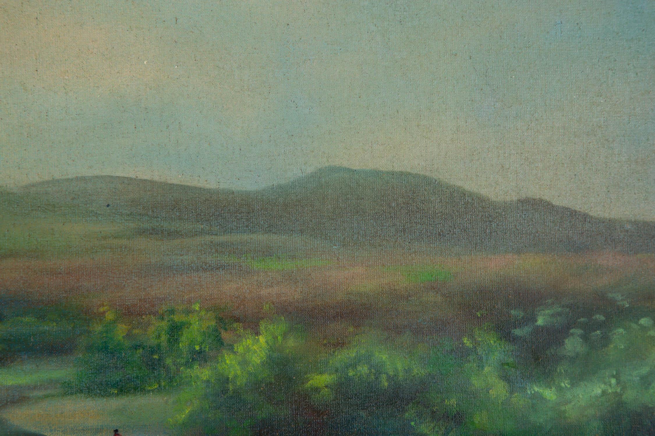 JianPing Chen Olio su tela originale impressionista 