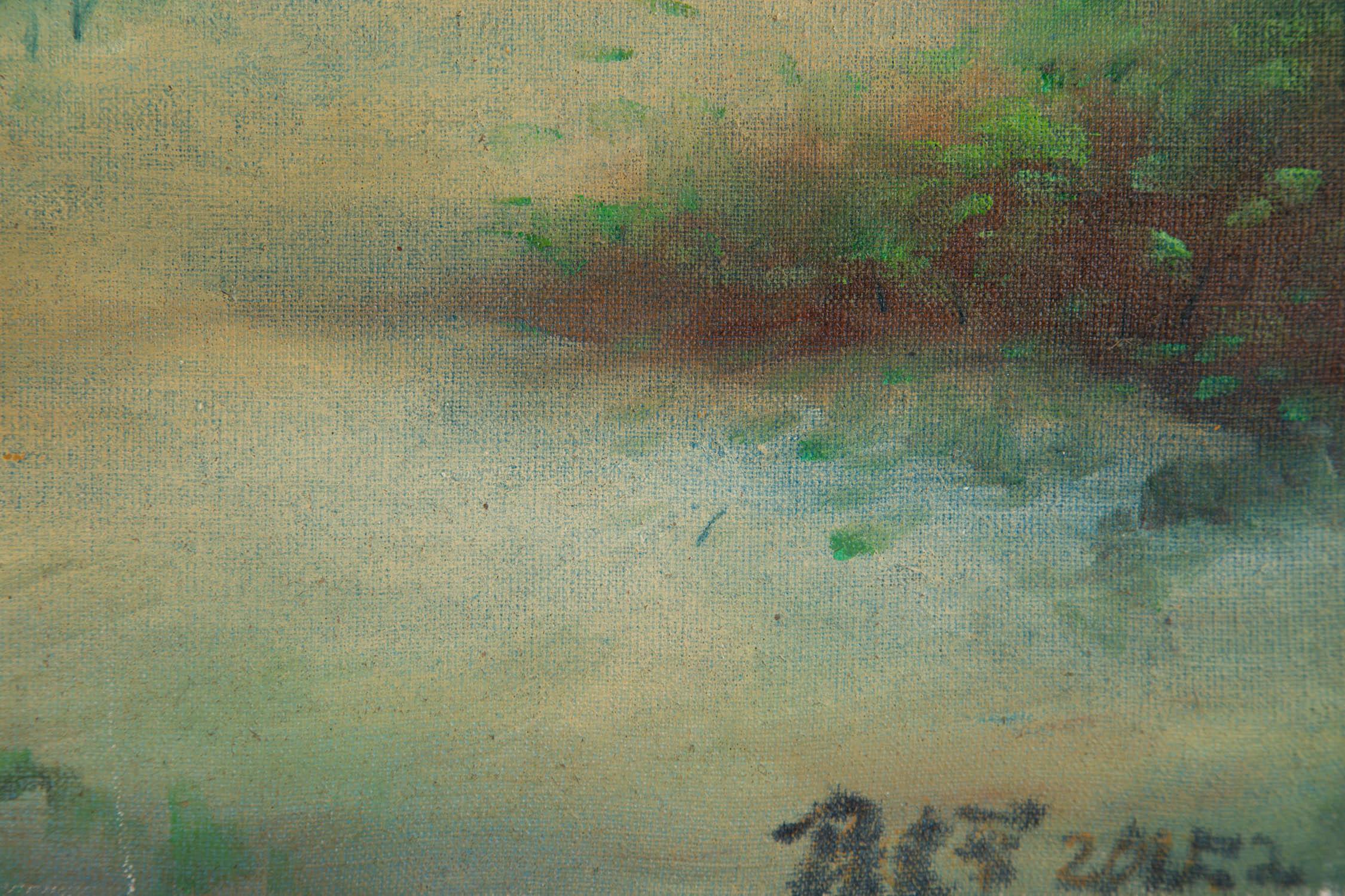 JianPing Chen Olio su tela originale impressionista 