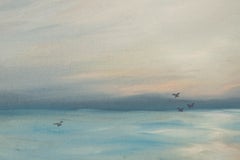 Jianping Chen Impressionist Original Oil Painting "Beach And Wave"