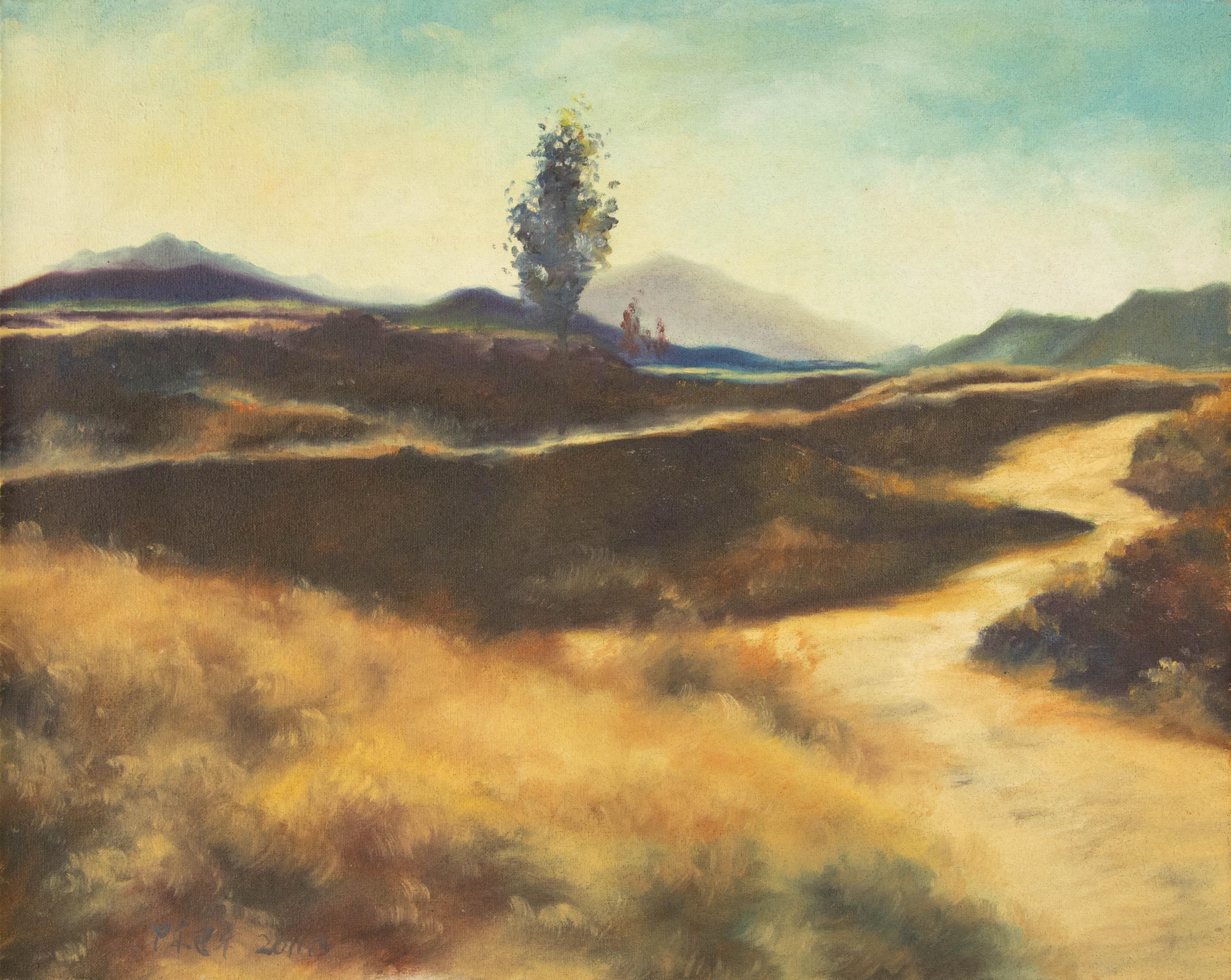  Title: Autumn
 Medium: Oil on canvas
 Size: 15.75 x 19.75 inches
 Frame: Framing options available!
 Condition: The painting appears to be in excellent condition.
 Note: This painting is unstretched,shipped rolled unless stretching/framing is