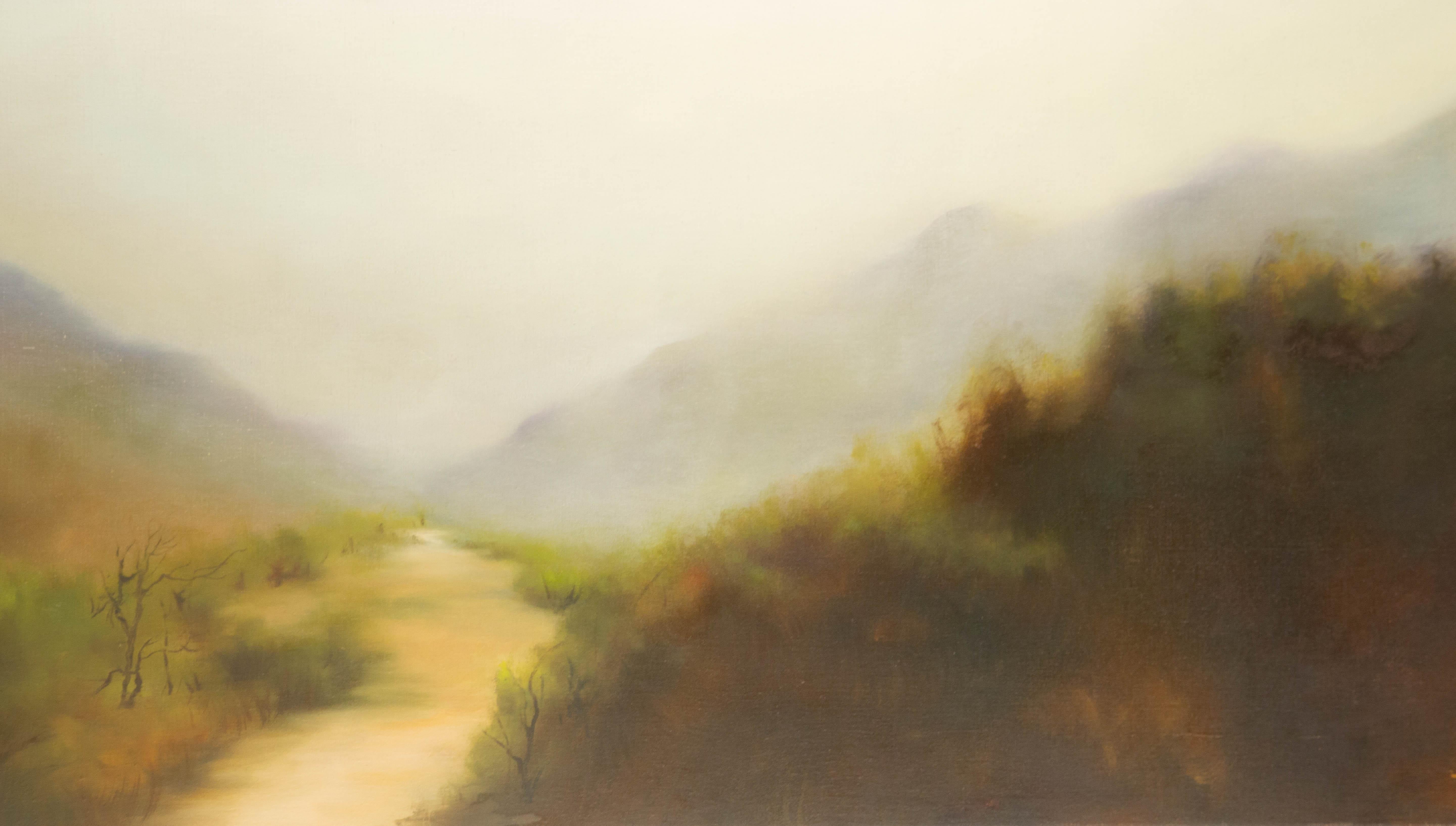 Jianping Chen Paisaje Óleo original sobre lienzo 
