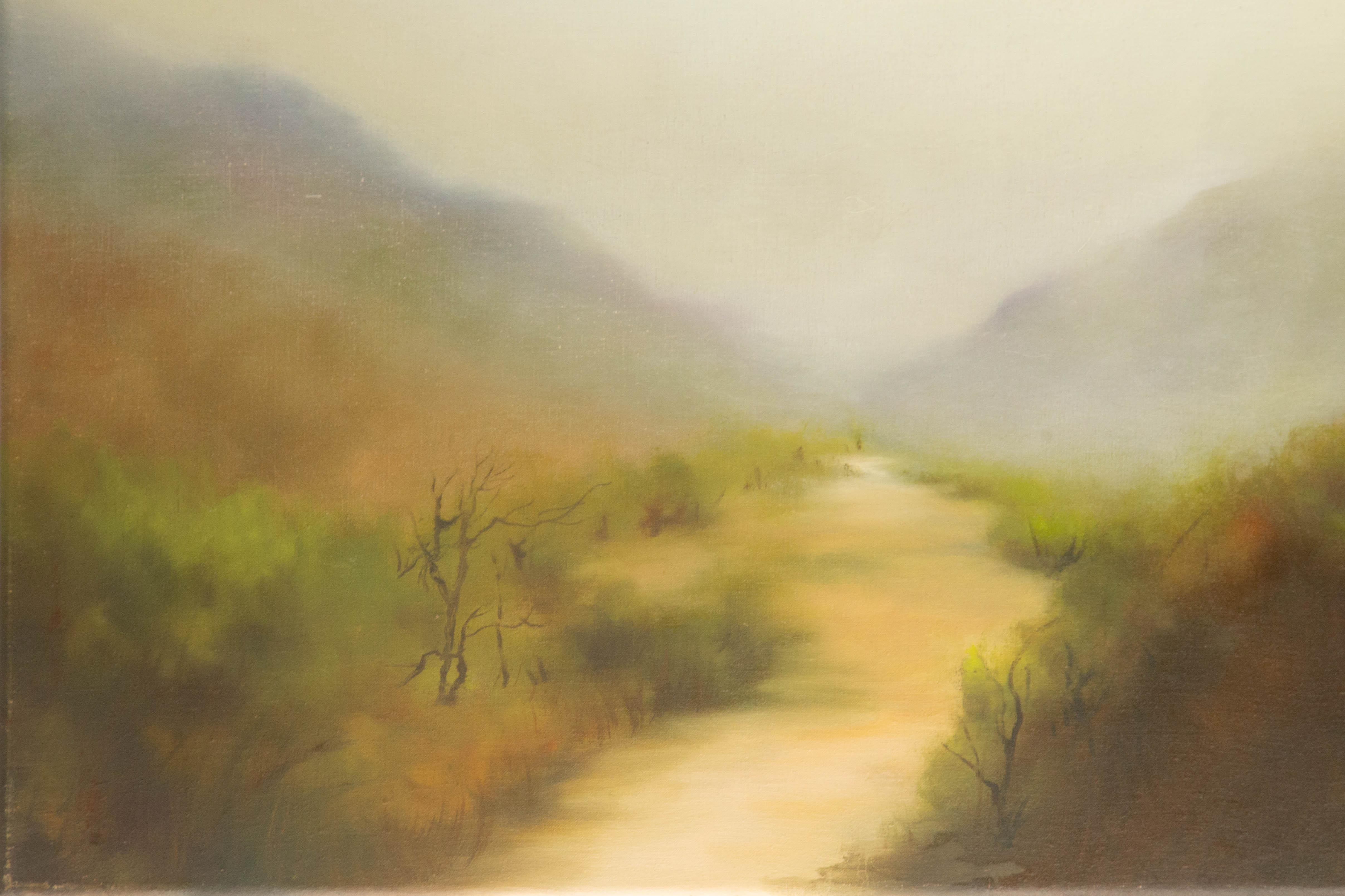 Jianping Chen Paisaje Óleo original sobre lienzo 