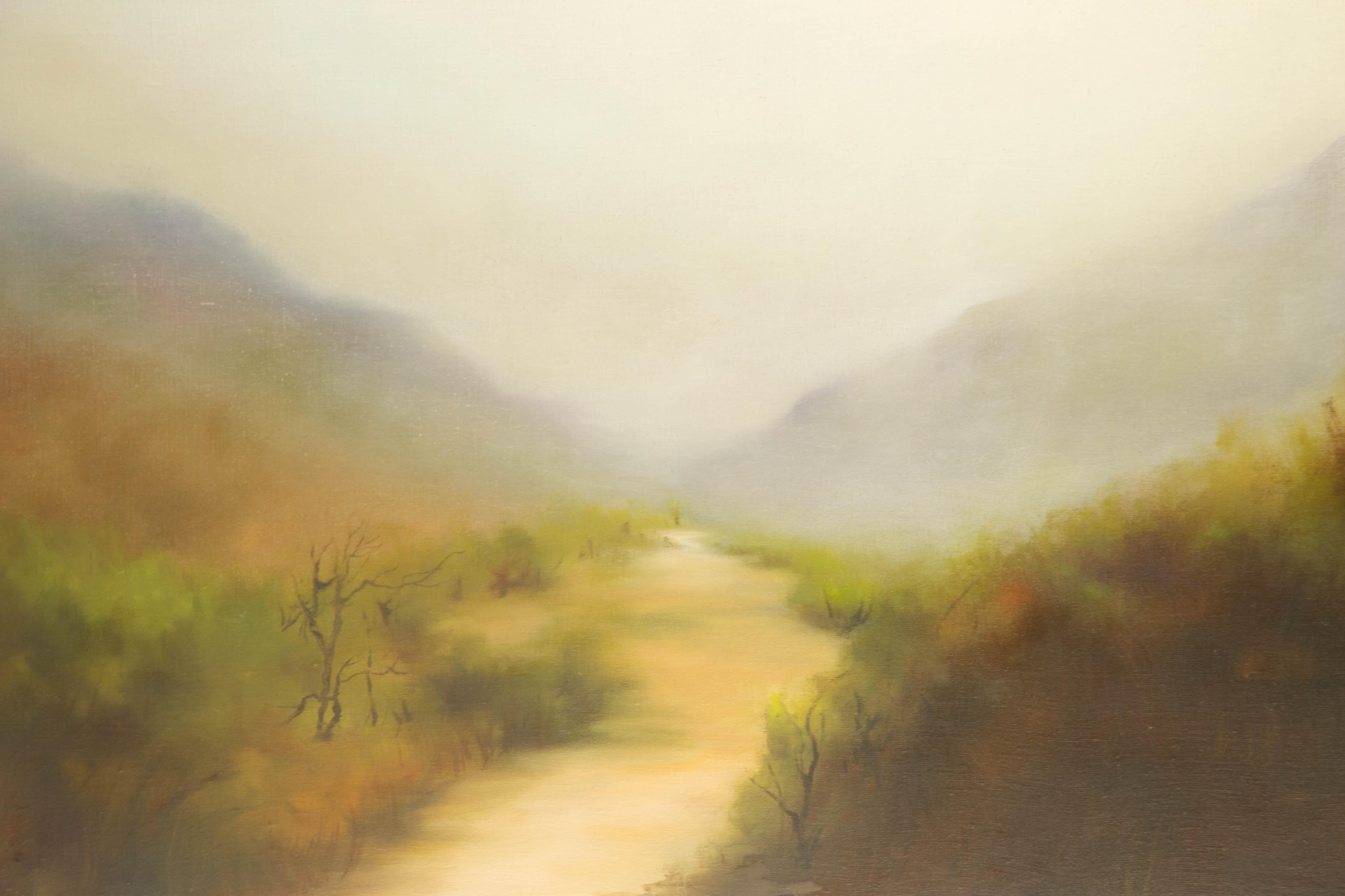 Jianping Chen Paisaje Óleo original sobre lienzo 