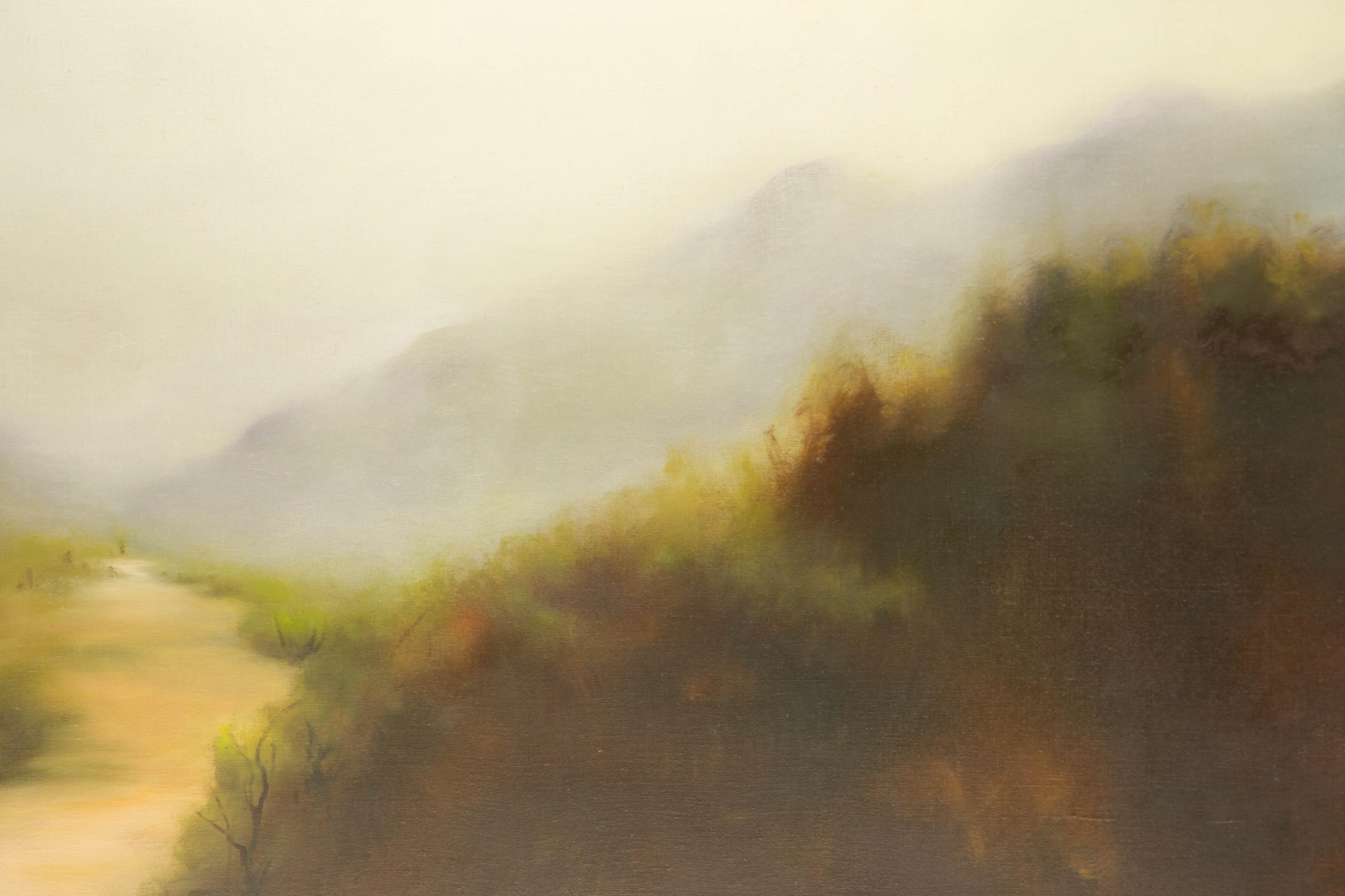 Jianping Chen Paisaje Óleo original sobre lienzo 