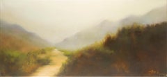 Jianping Chen Paisaje Óleo original sobre lienzo "Suave desvanecimiento del otoño"