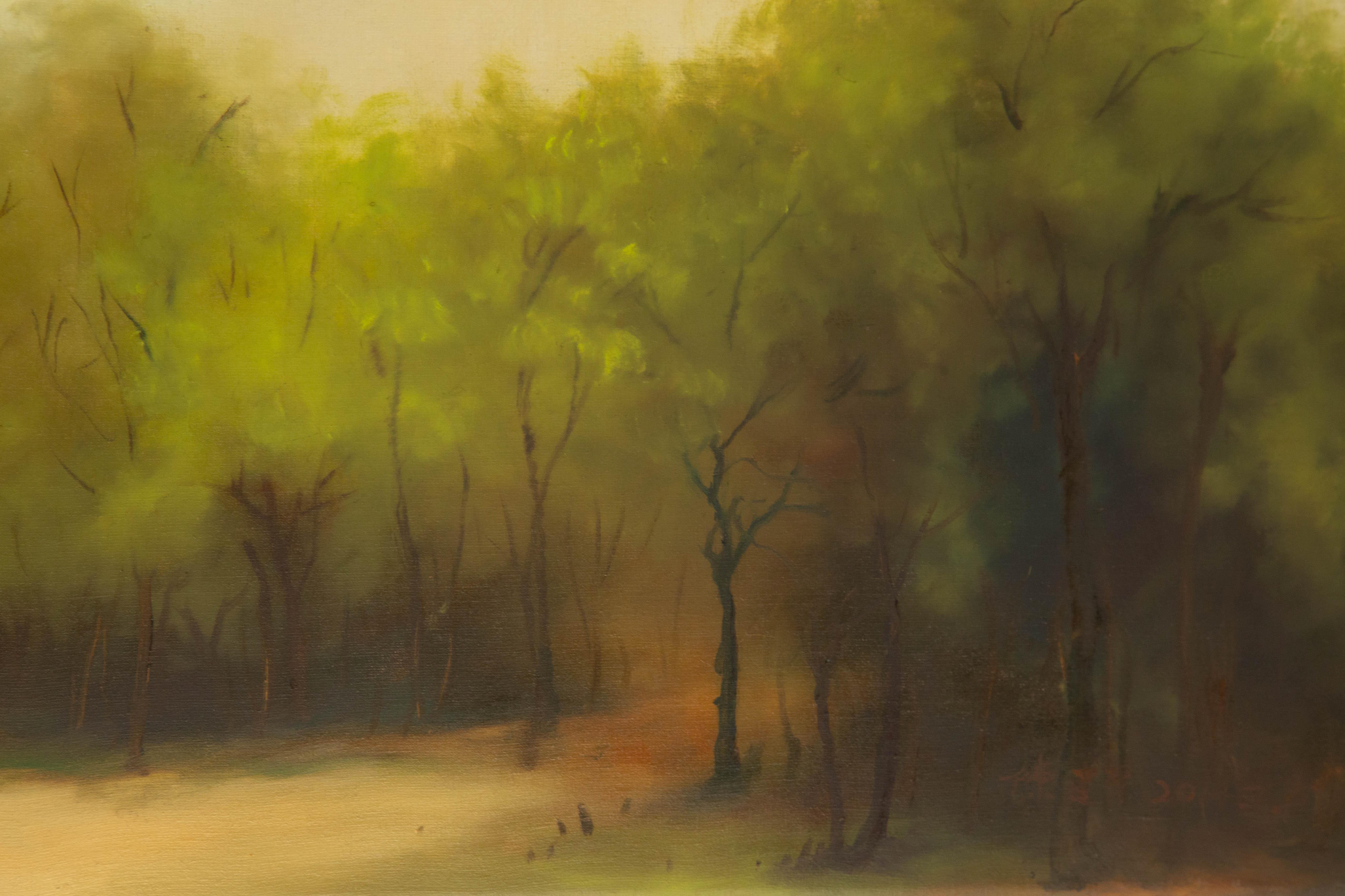 Jianping Chen Paisaje Original Óleo Sobre Lienzo 