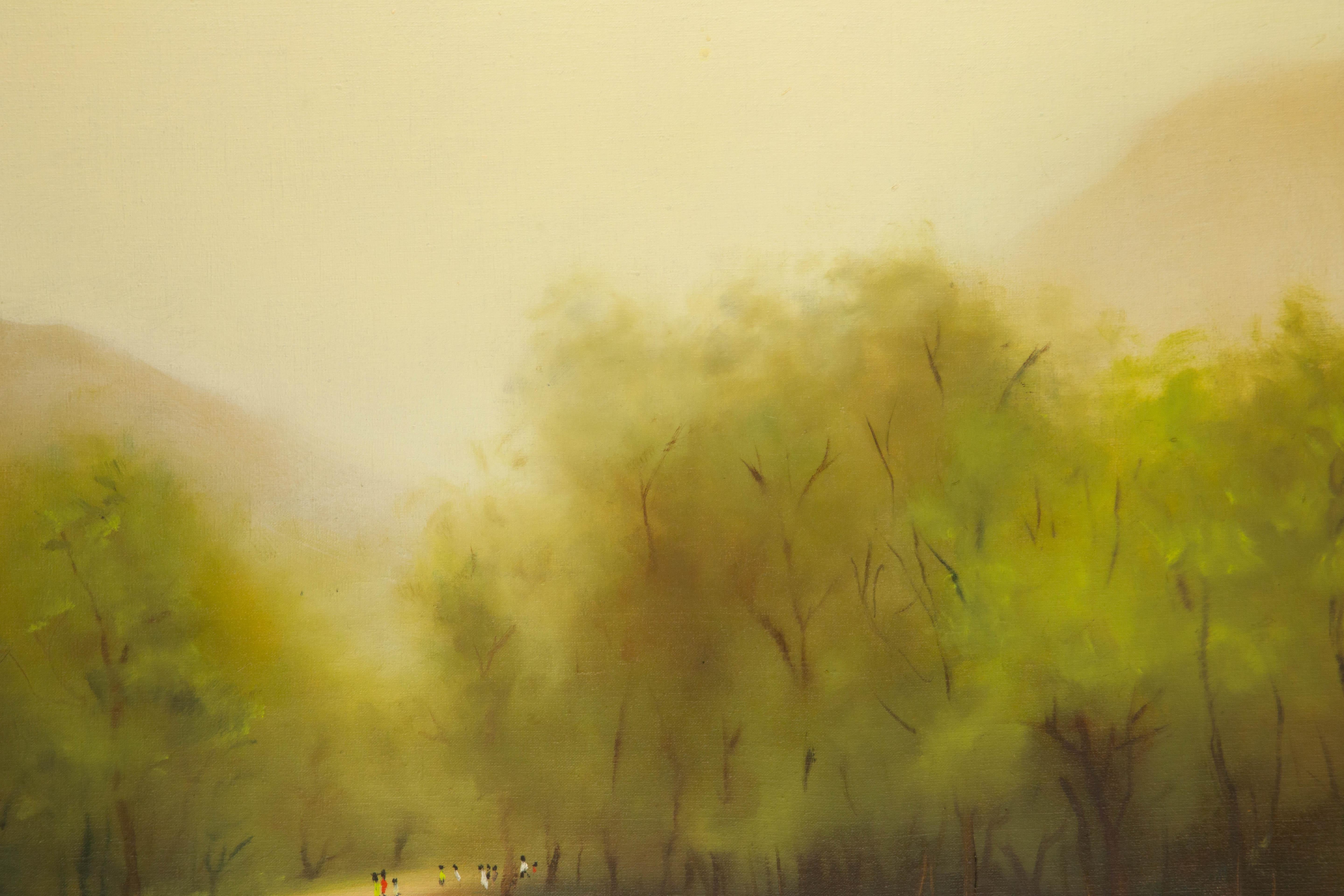 Jianping Chen Paisaje Original Óleo Sobre Lienzo 