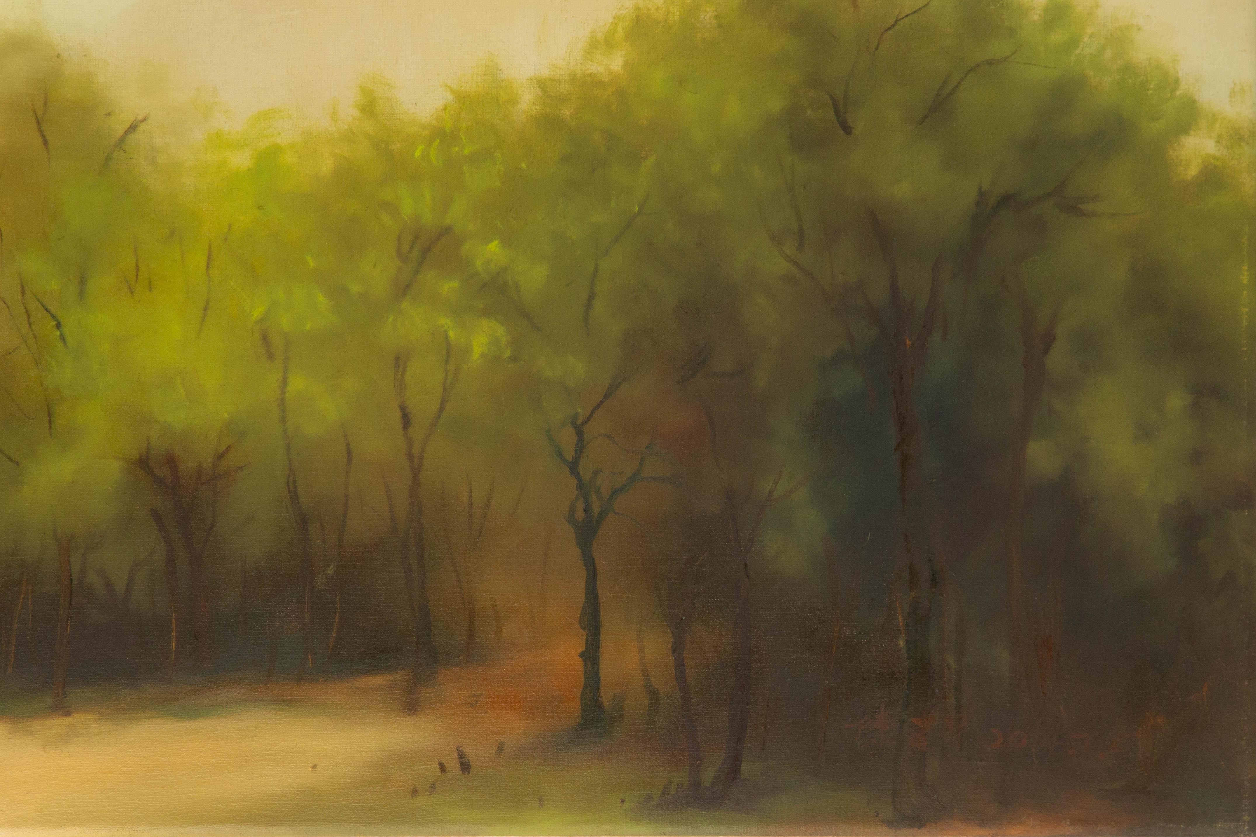 Jianping Chen Paisaje Original Óleo Sobre Lienzo 