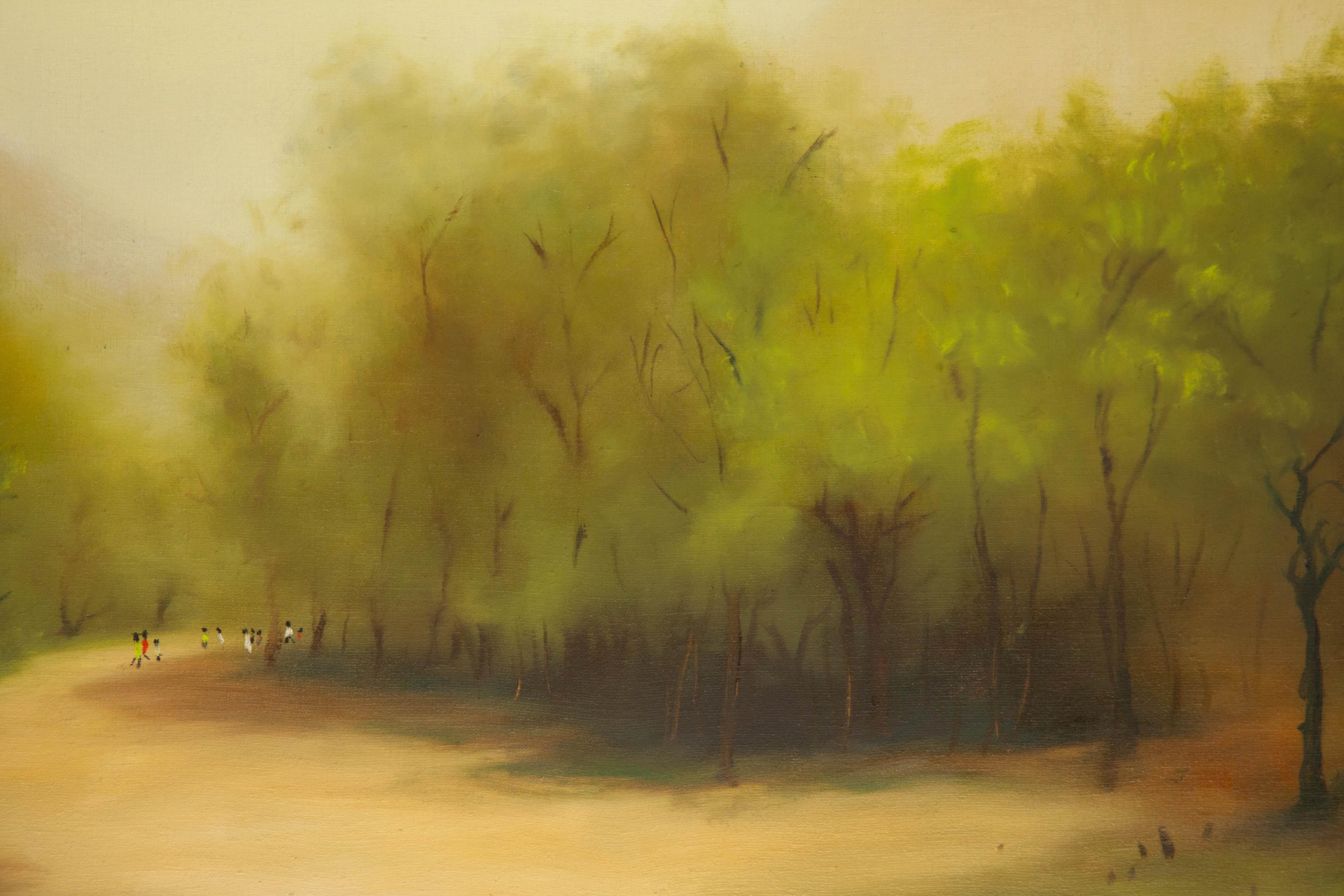 Jianping Chen Paisaje Original Óleo Sobre Lienzo 