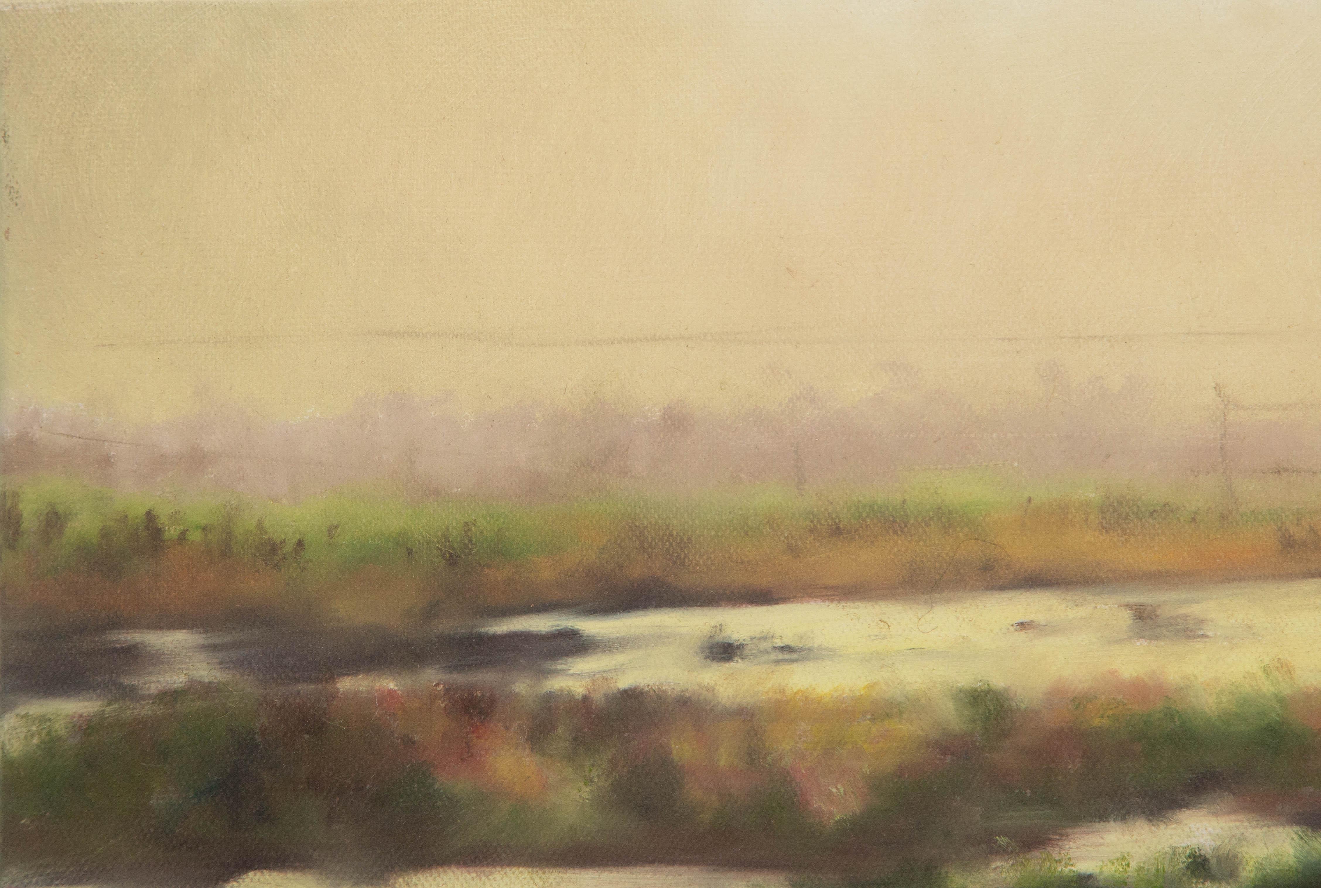 Jianping Chen Landscape Original Oil On Canvas 