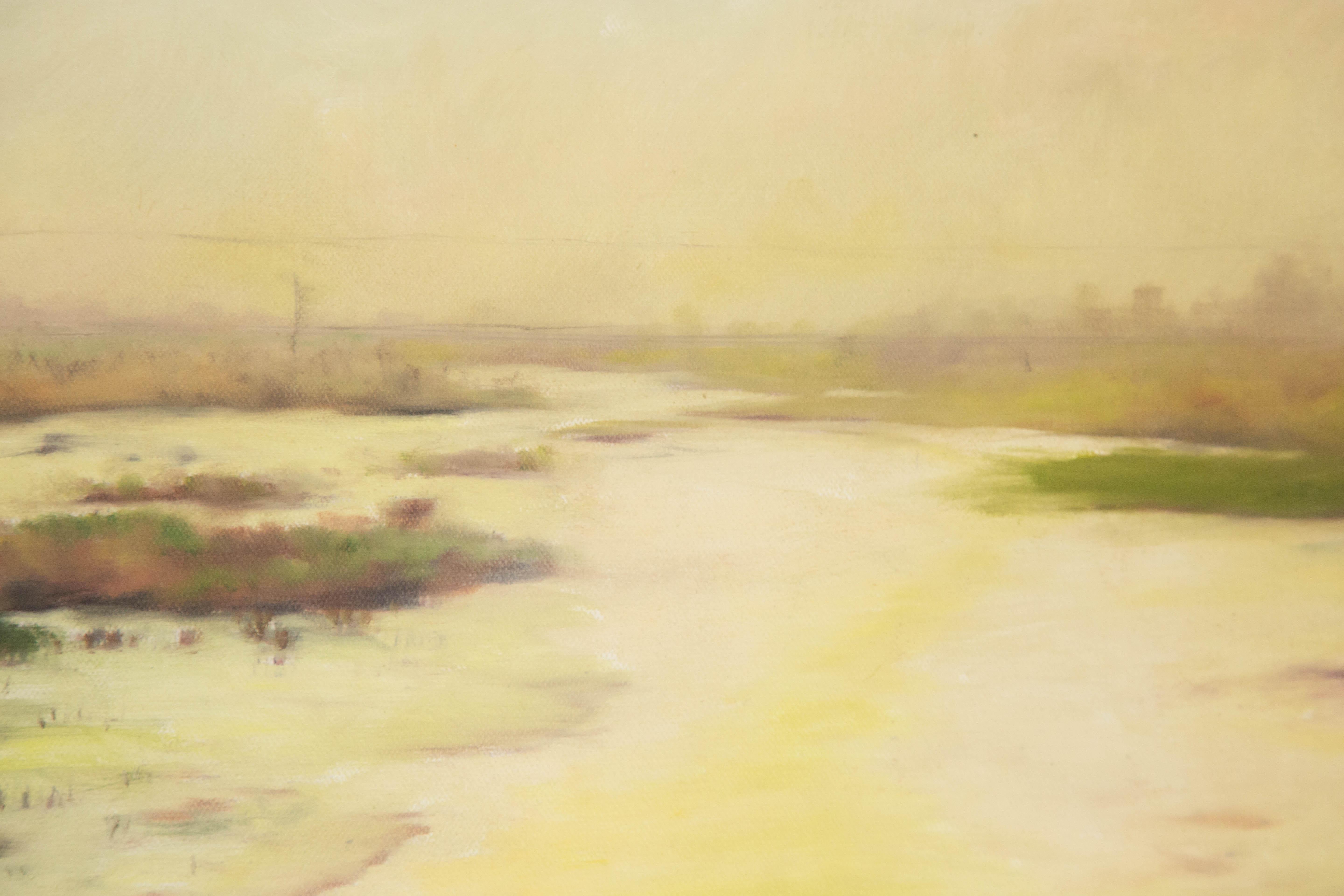 Jianping Chen Landscape Original Oil On Canvas 