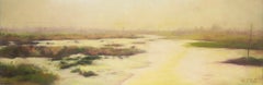Jianping Chen Landscape Original Oil On Canvas "The Beauty of Oujiang River II"
