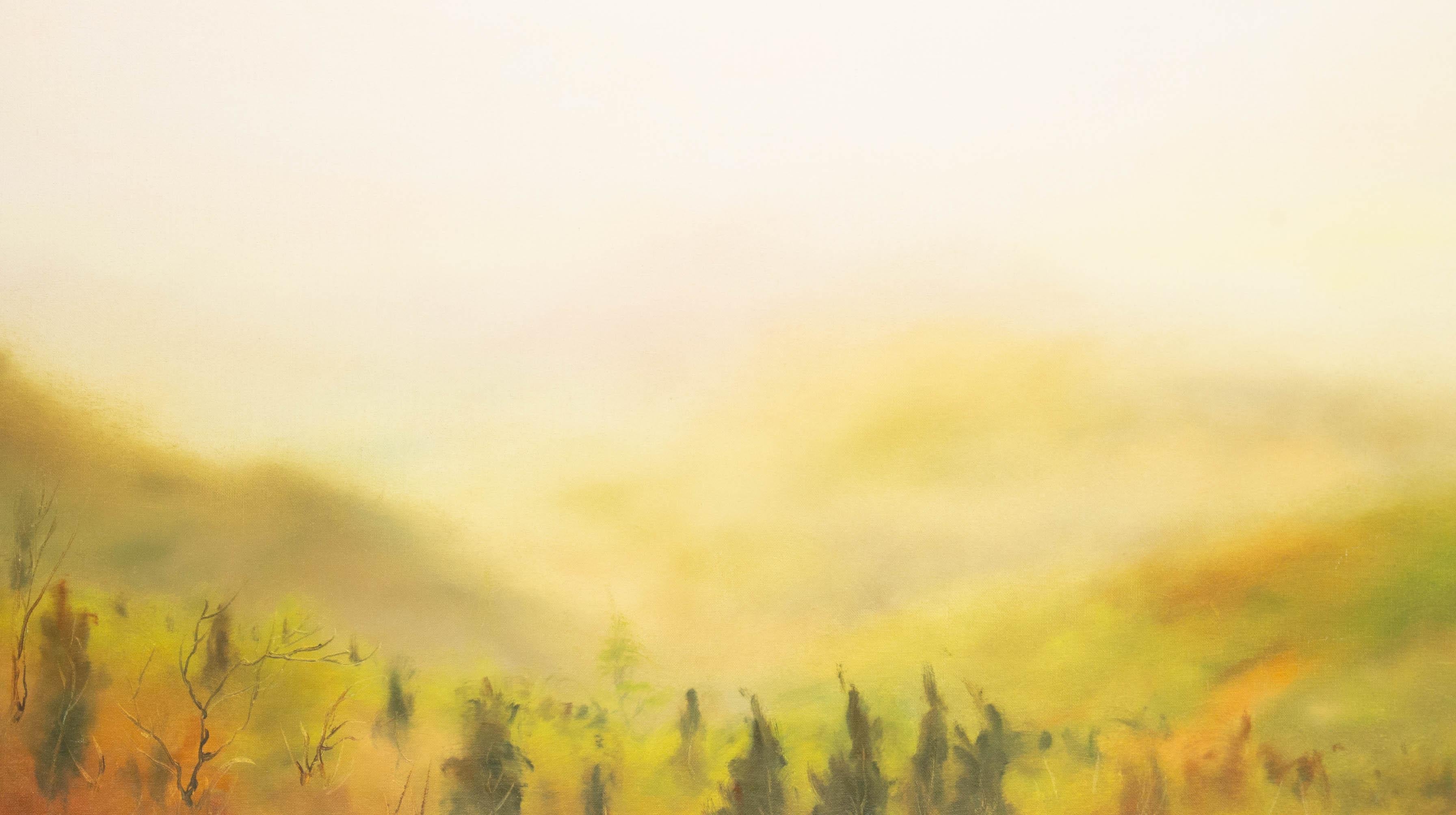 Jianping Chen Landscape Original Oil On Canvas 
