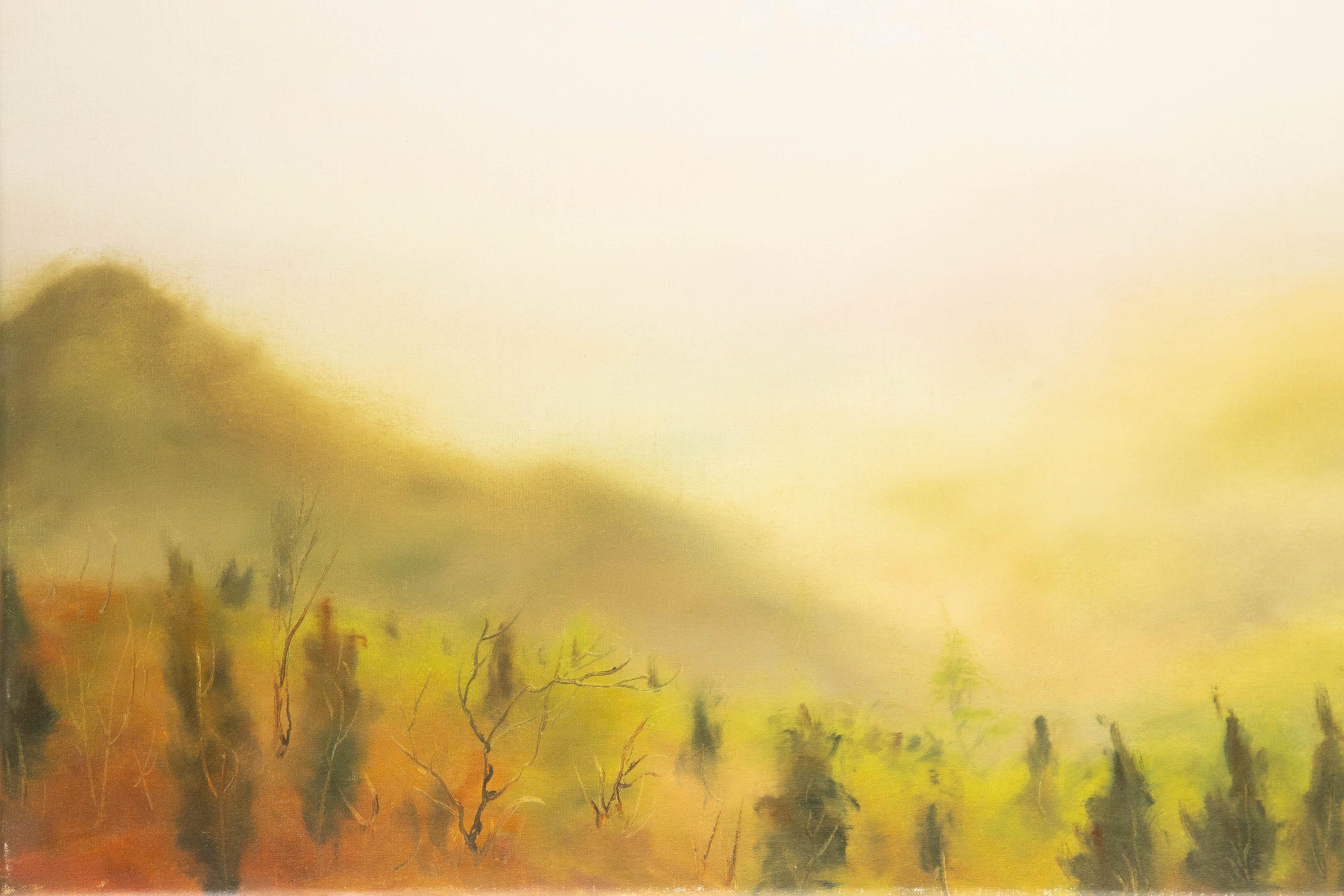 Jianping Chen Landscape Original Oil On Canvas 