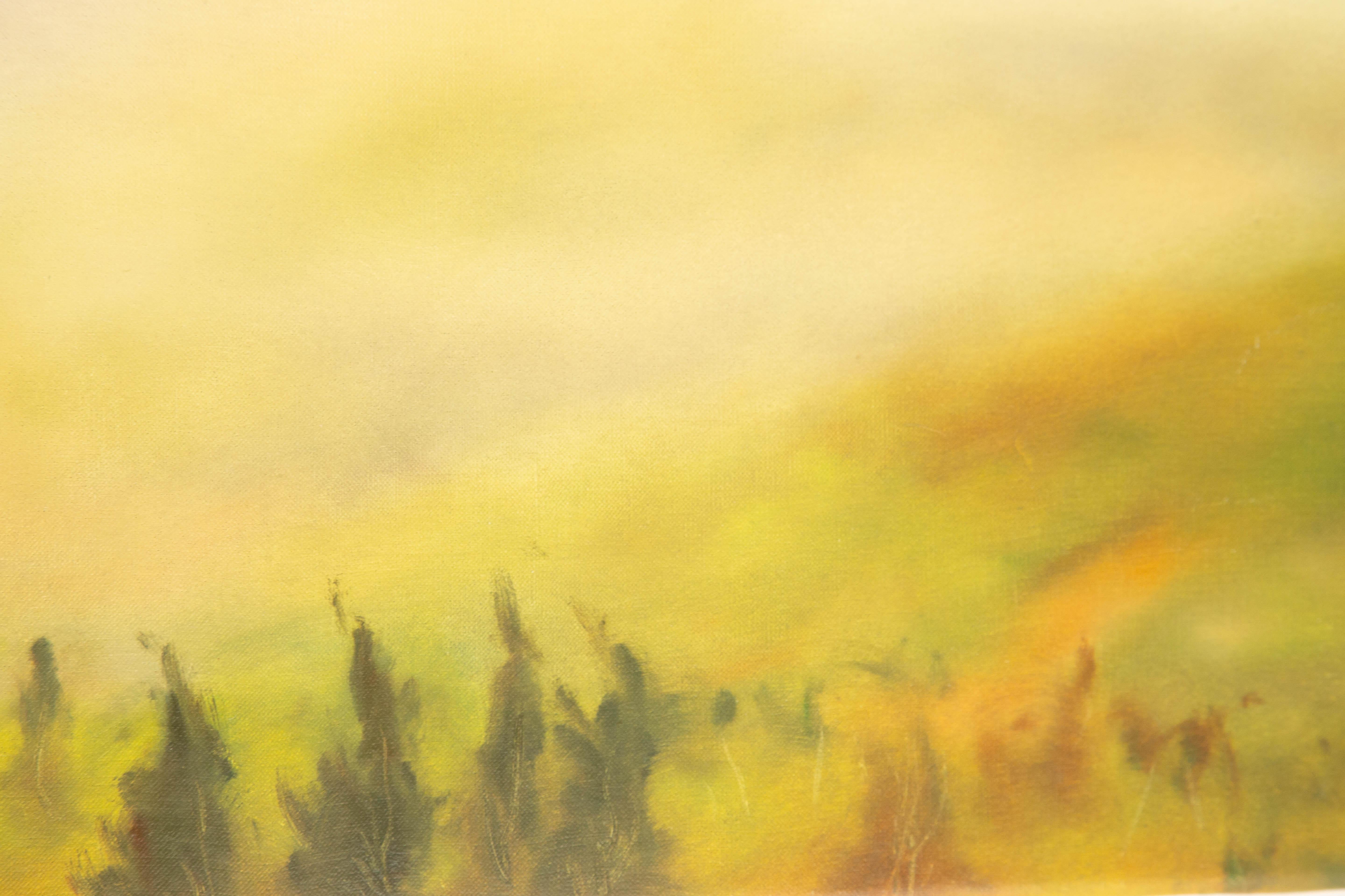 Jianping Chen Landscape Original Oil On Canvas 