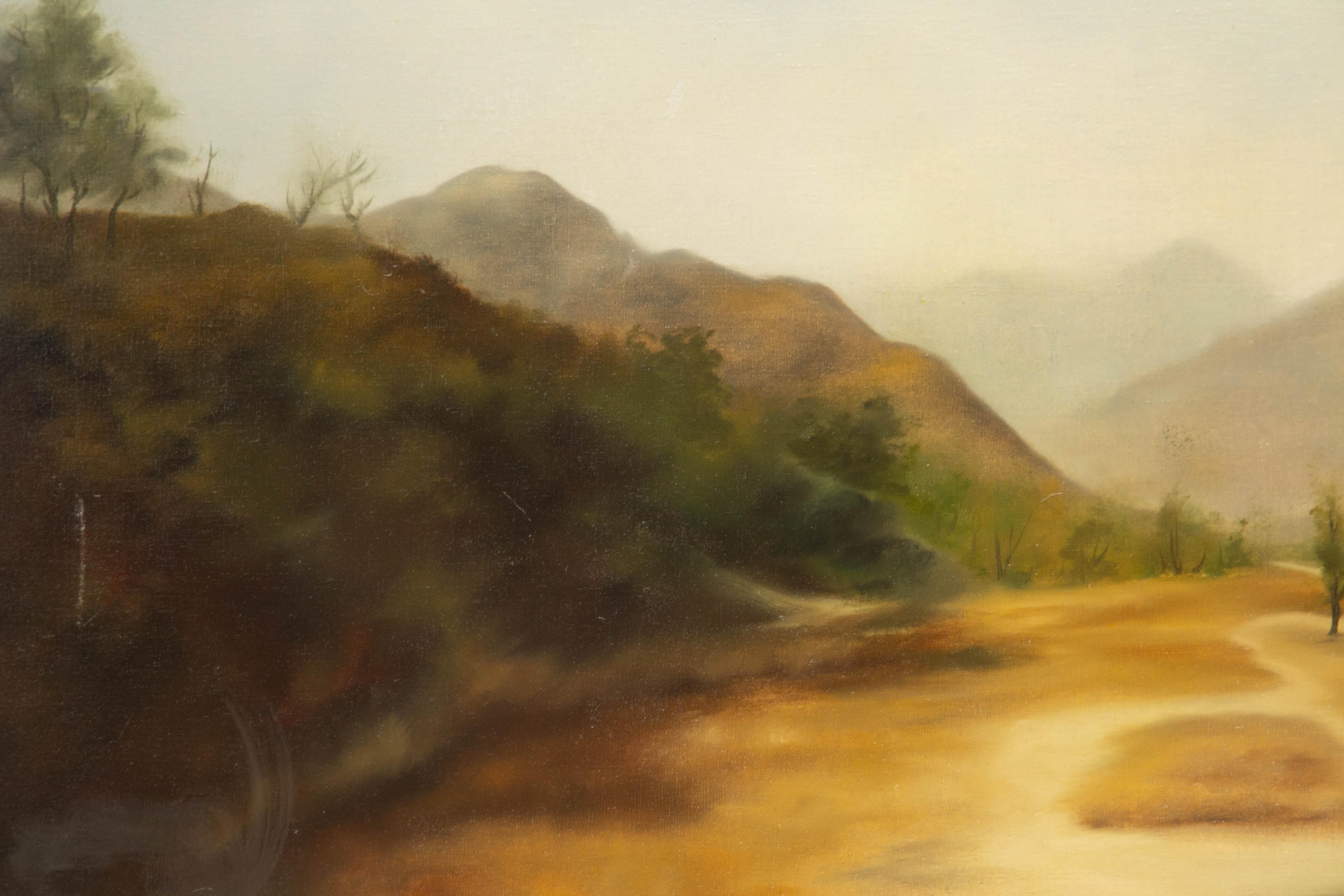 Jianping Chen Landscape Original Oil On Canvas 