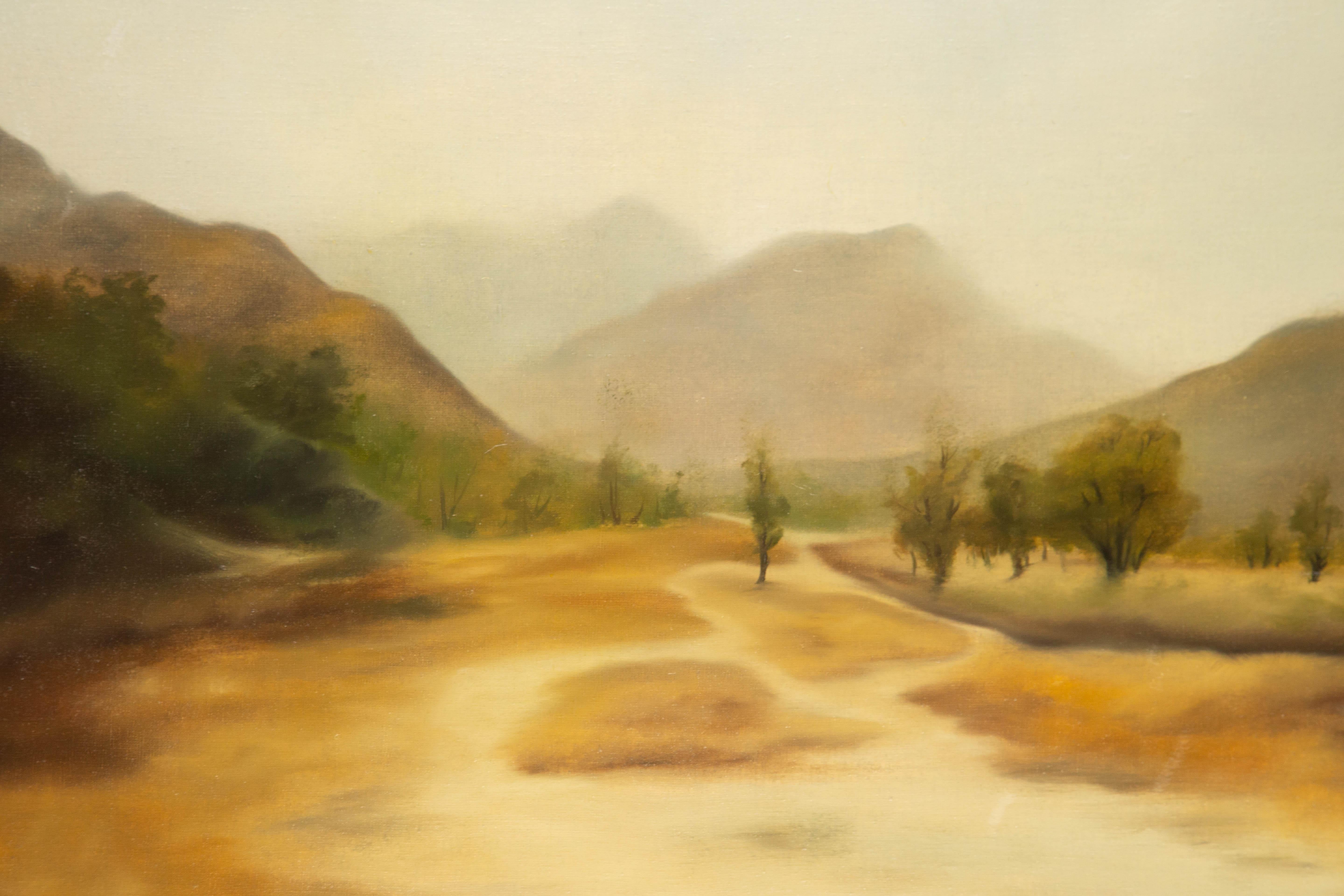 Jianping Chen Landscape Original Oil On Canvas 