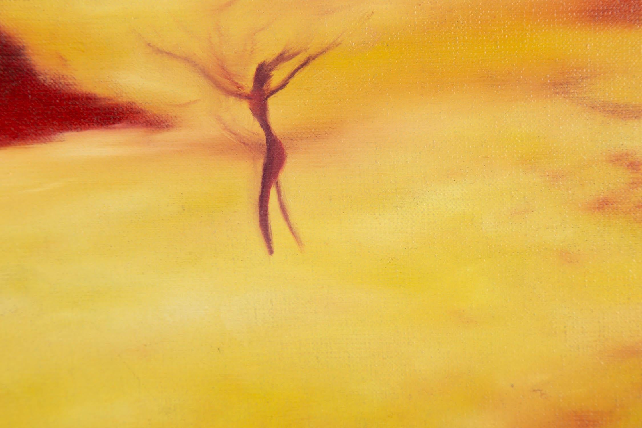 Jianping Chen Olio su tela originale surrealista 