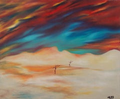 Jianping Chen Surrealist Original Oil Painting "The Word In My Mind No.29"