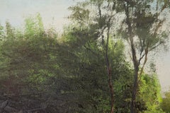 JIanping Chen Impressionist Original Oil On Canvas "At Village"