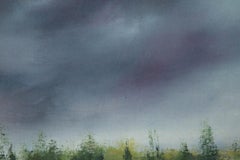 Jianping Chen Impressionist Original Oil On Canvas "Thunderstorm"