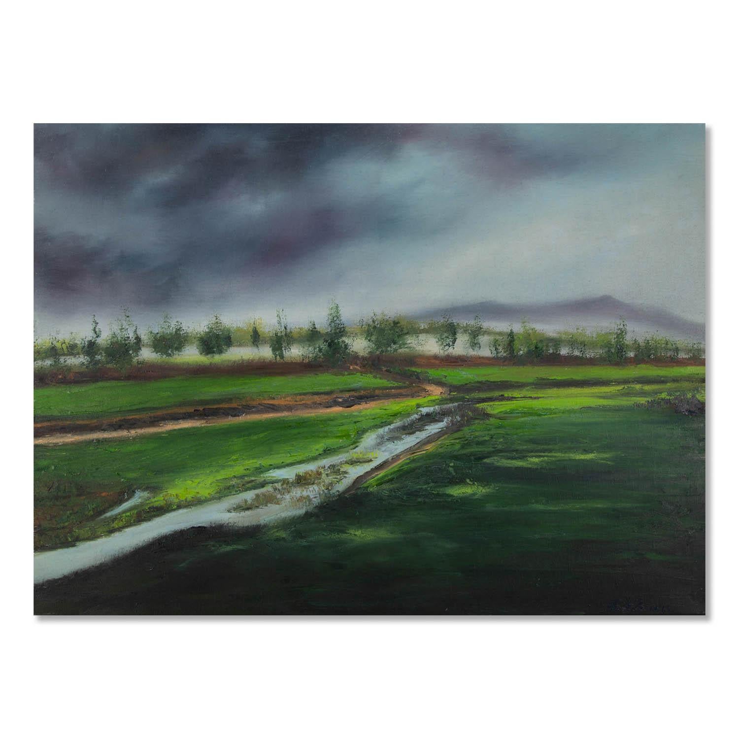  Título Tormenta eléctrica
 Técnica: Óleo sobre lienzo
 Tamaño: 22 x 30 pulgadas
 Marco: Opciones de enmarcado disponibles
 Estado de conservación: El cuadro parece estar en excelentes condiciones.
 
 Año: 2011
 Artista: JIanping Chen
 Firma: