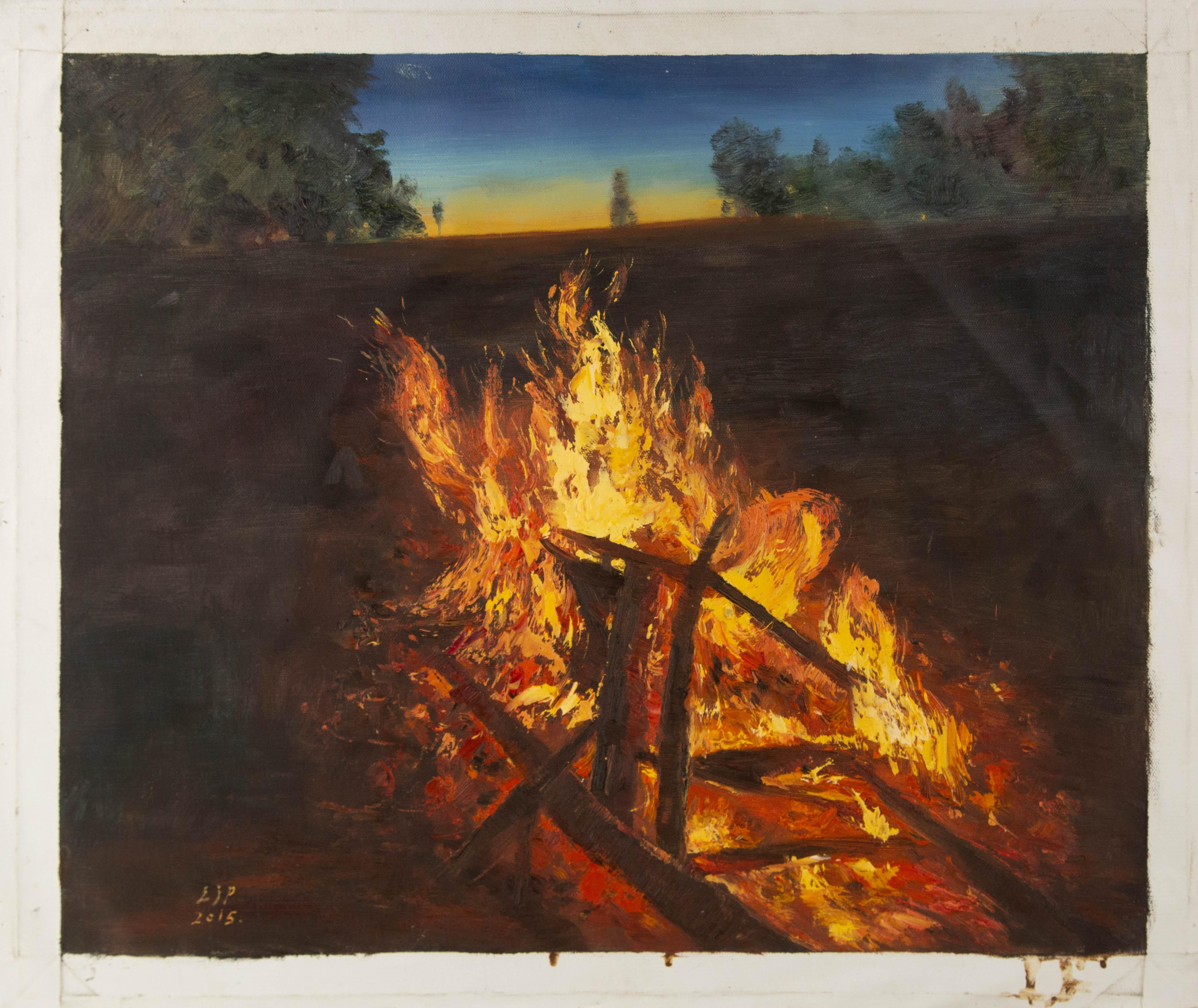 Jianping Lai Landscape Original Oil On Canvas 