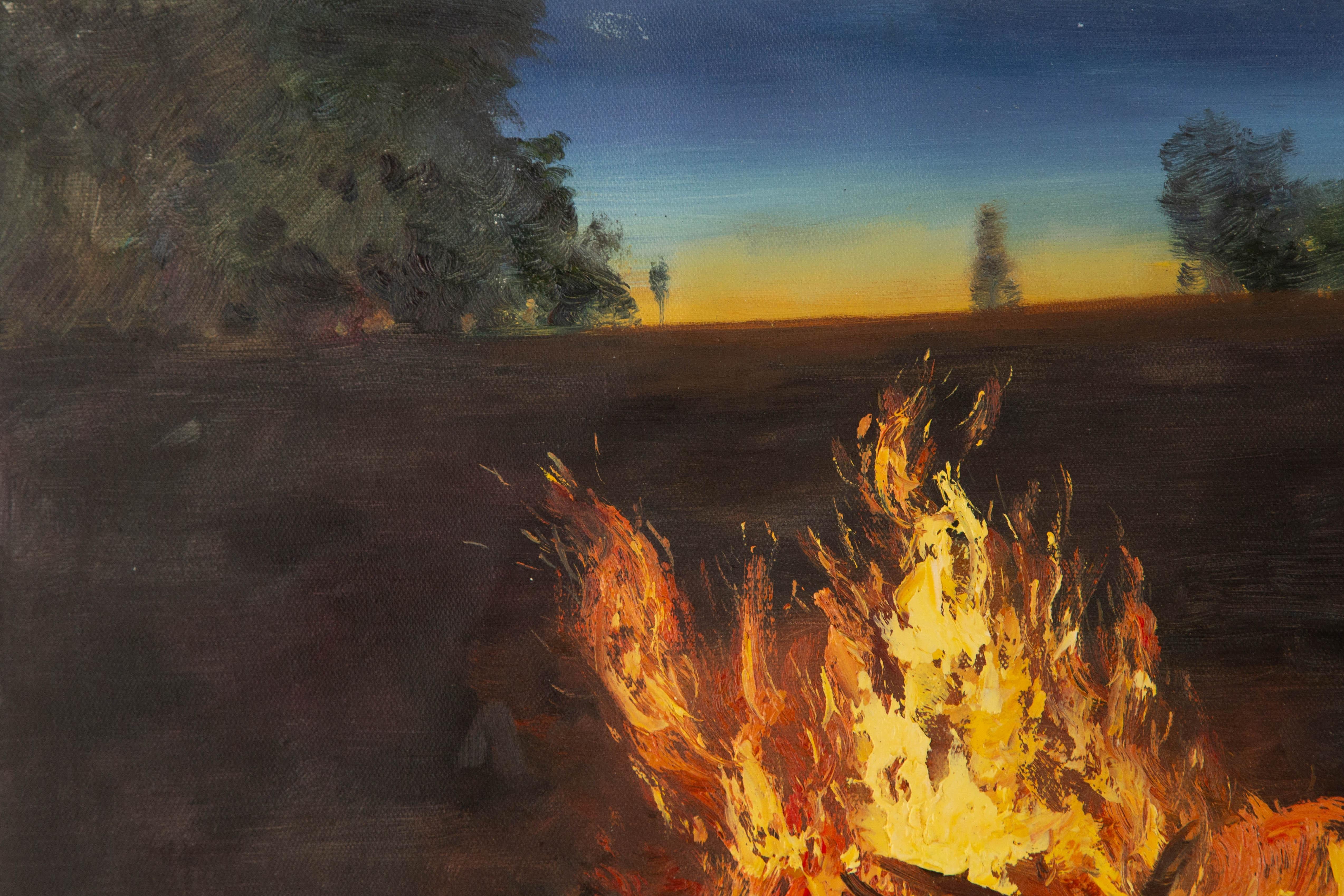Jianping Lai Landscape Original Oil On Canvas 
