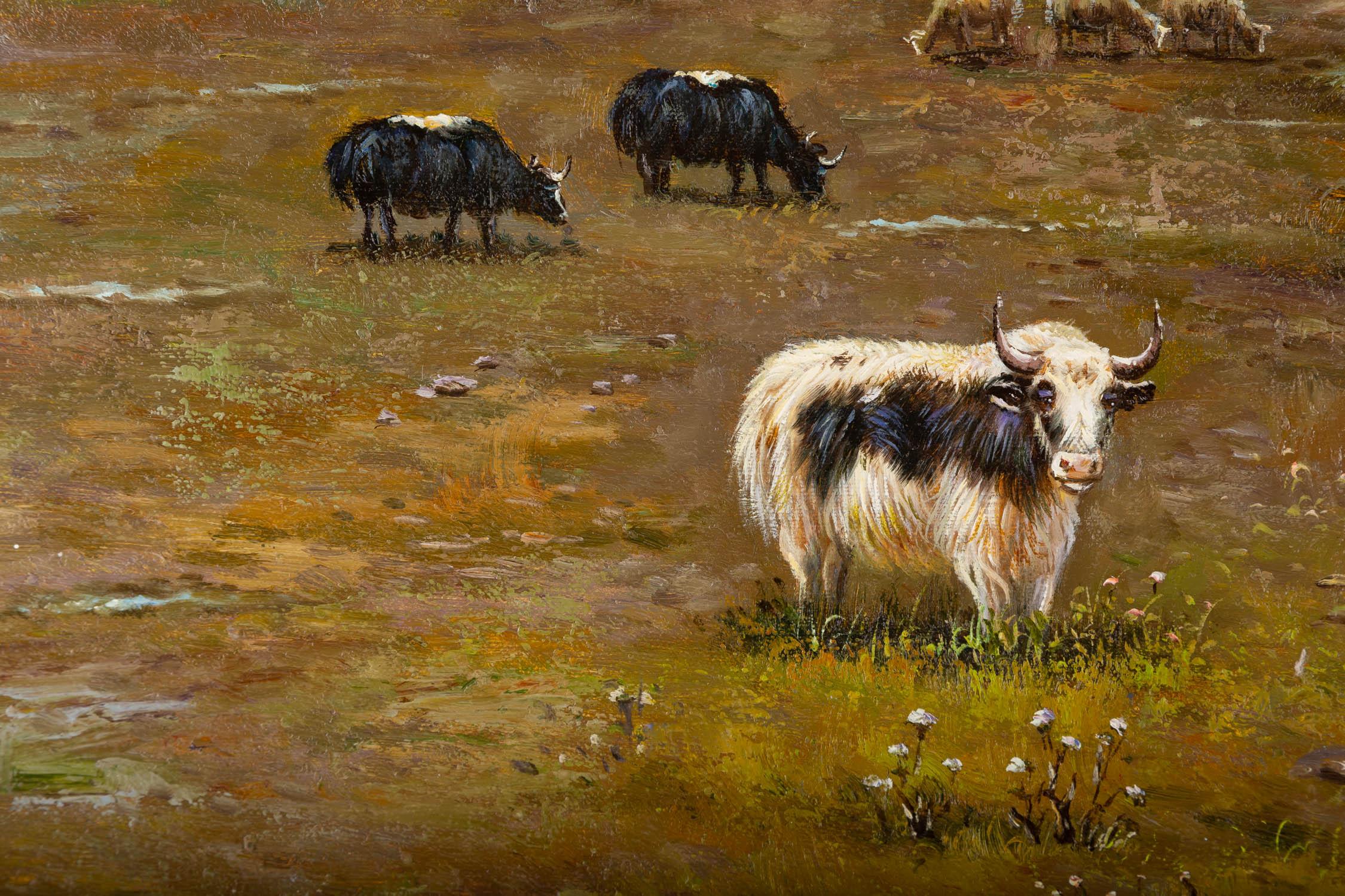 Jianyong Deng Paesaggio Pittura ad olio originale 