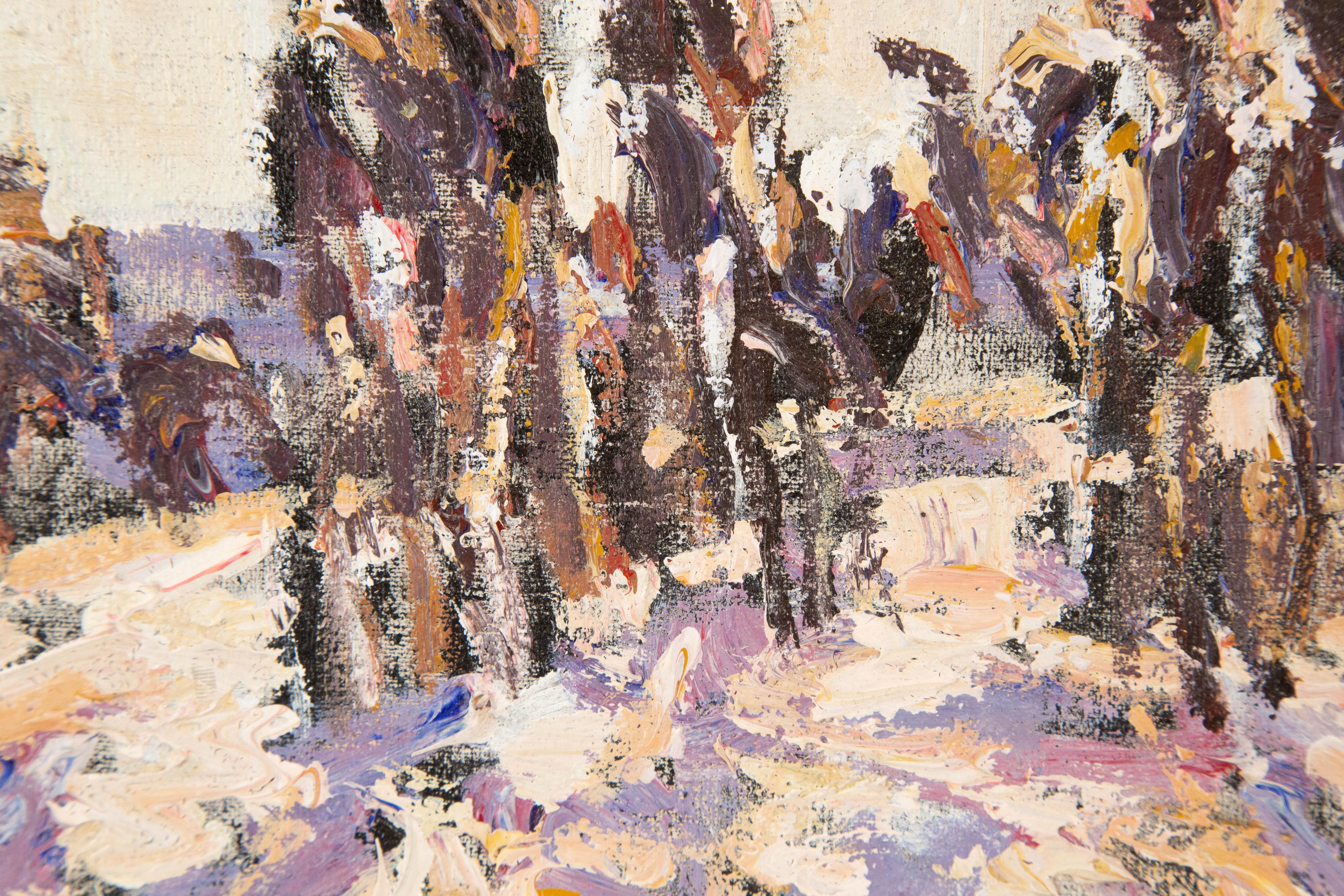 JianYun Liu Impressionist Original Oil On Canvas 