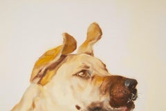 Jiao Wang Animal Original Oil On Canvas "Puppy's Family Series IIV"