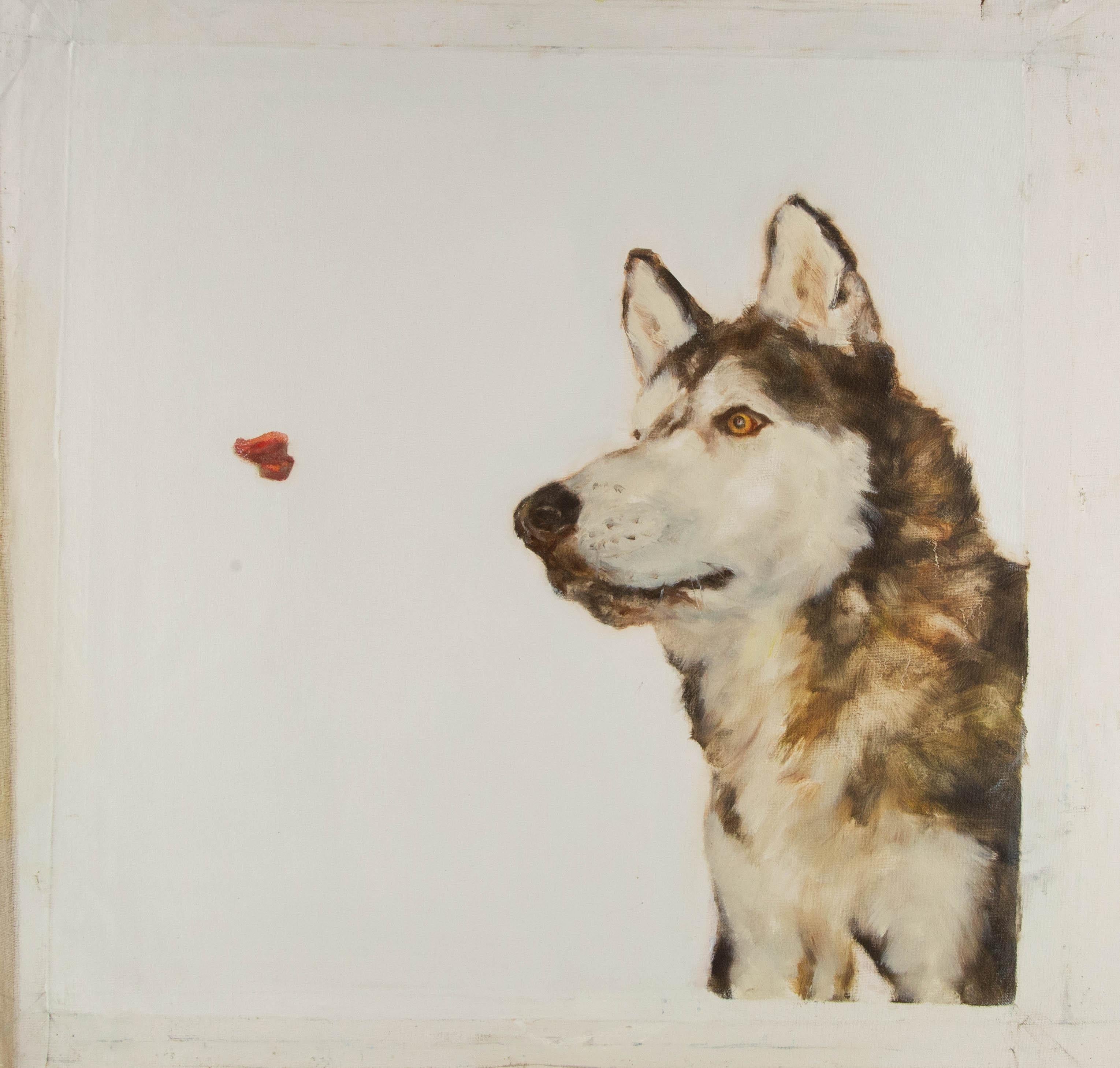 Jiao Wang Animal Pintura al óleo original 