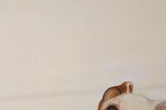 Jiao Wang Animal Portrait Original Oil On Canvas "Puppy's Family Series 3"