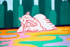Untitled Oil Painting on Canvas, Contemporary, 21st Century, 10x10