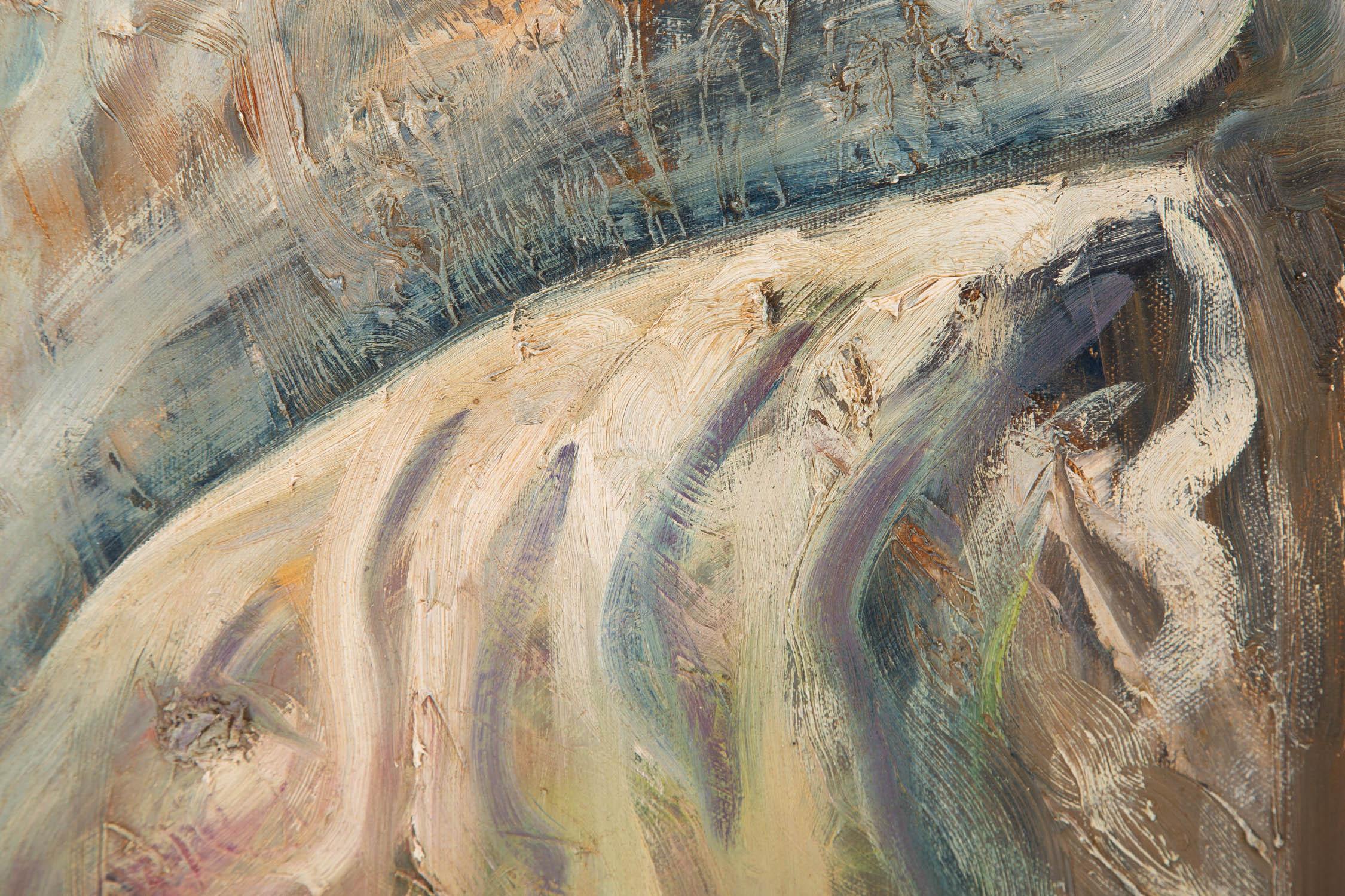 Jiawang Jiang Post-Impressionista Pittura ad olio originale 