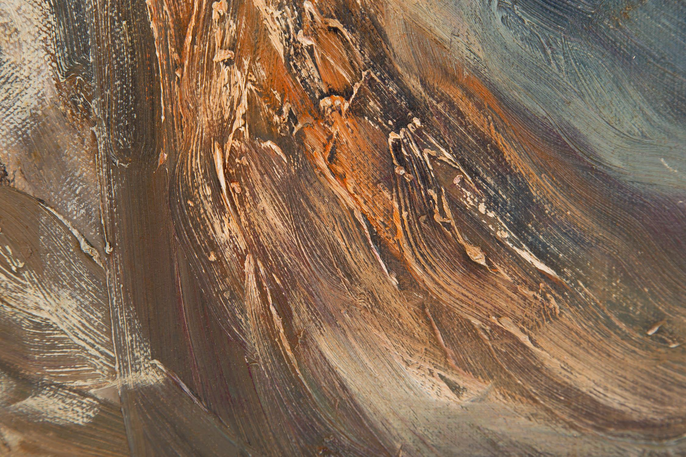 Jiawang Jiang Post-Impressionista Pittura ad olio originale 