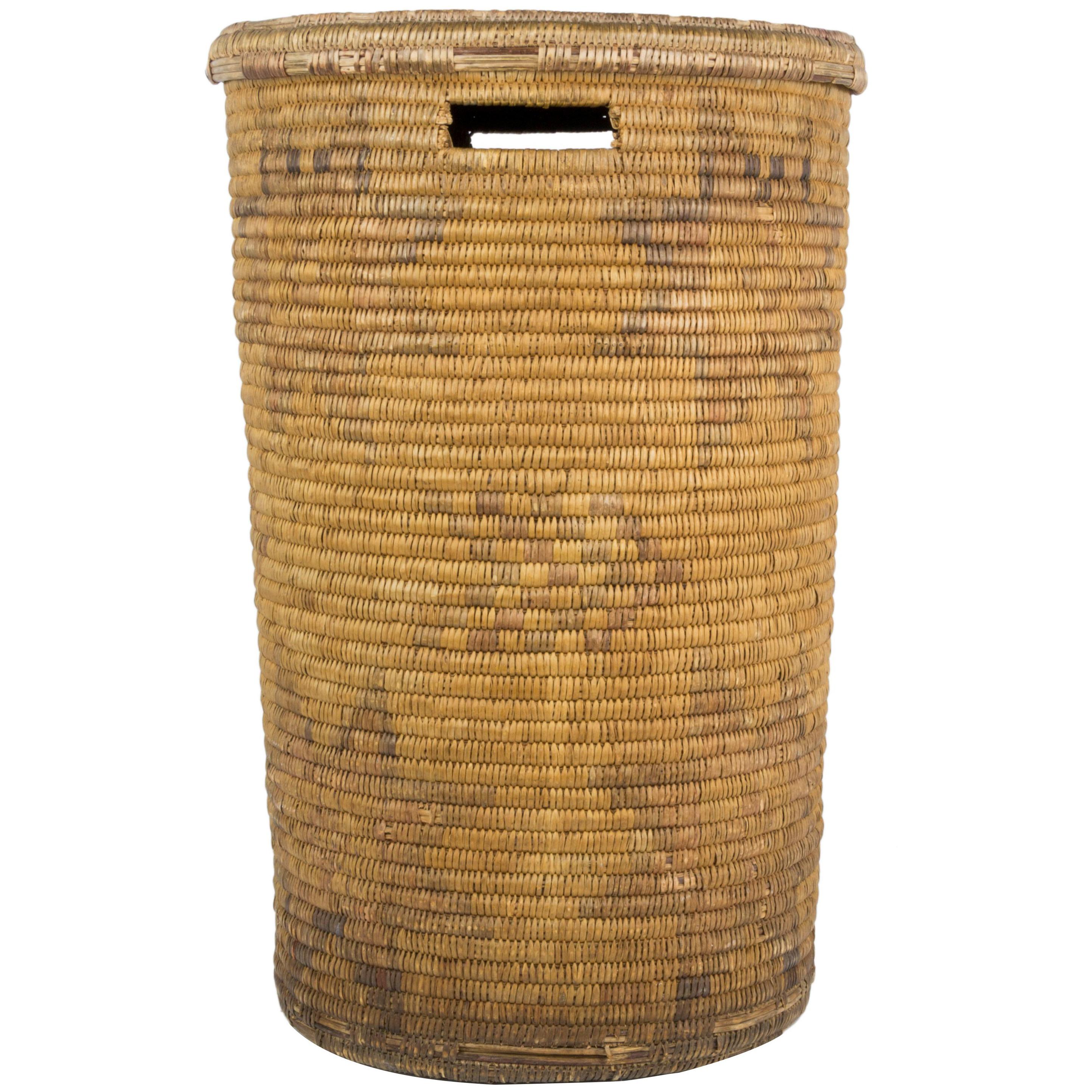 Jicarilla Lidded Storage Basket