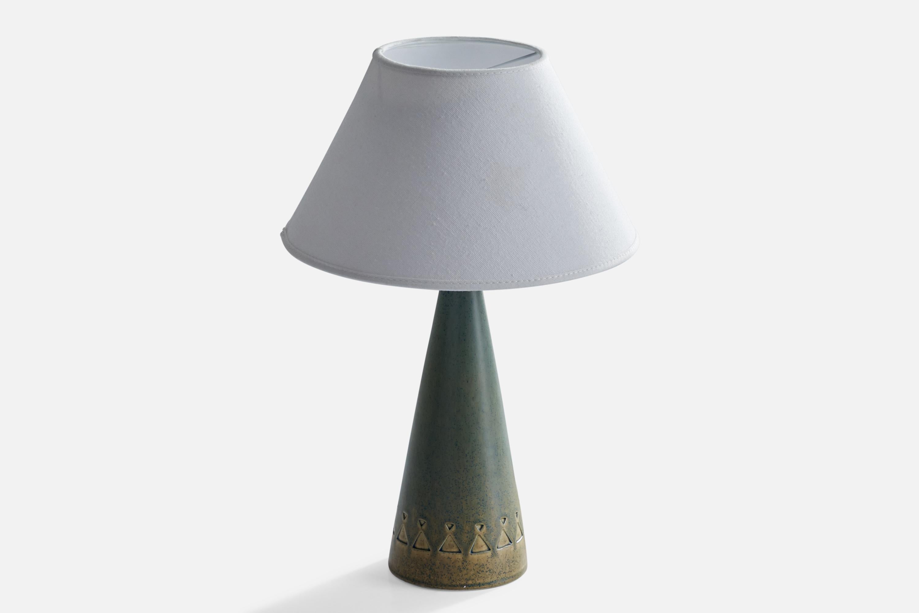 Swedish Jie Gantofta, Table Lamp, Ceramic, Sweden, 1970s For Sale