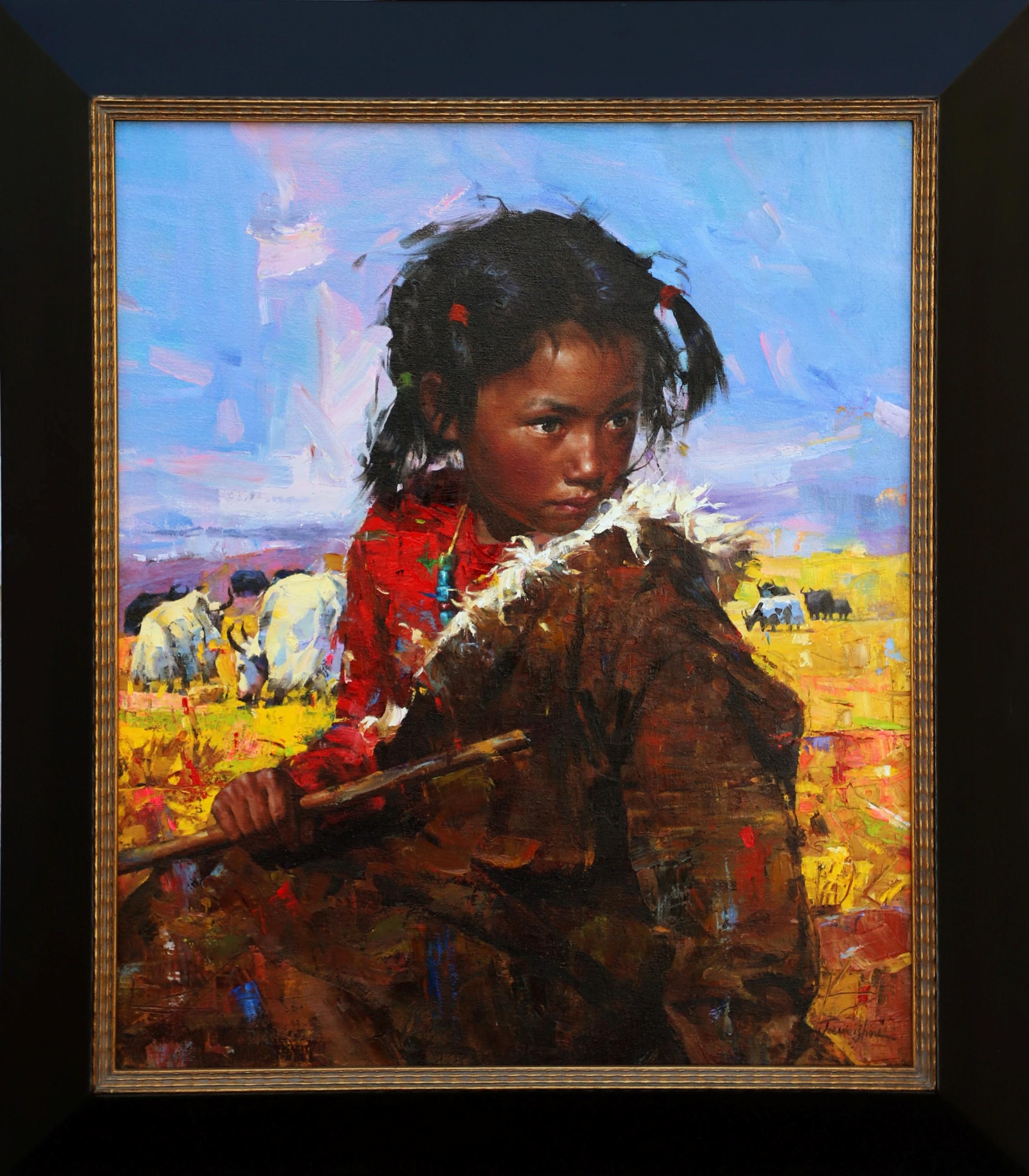 Sueños en la distancia - Painting de Jie Wei Zhou