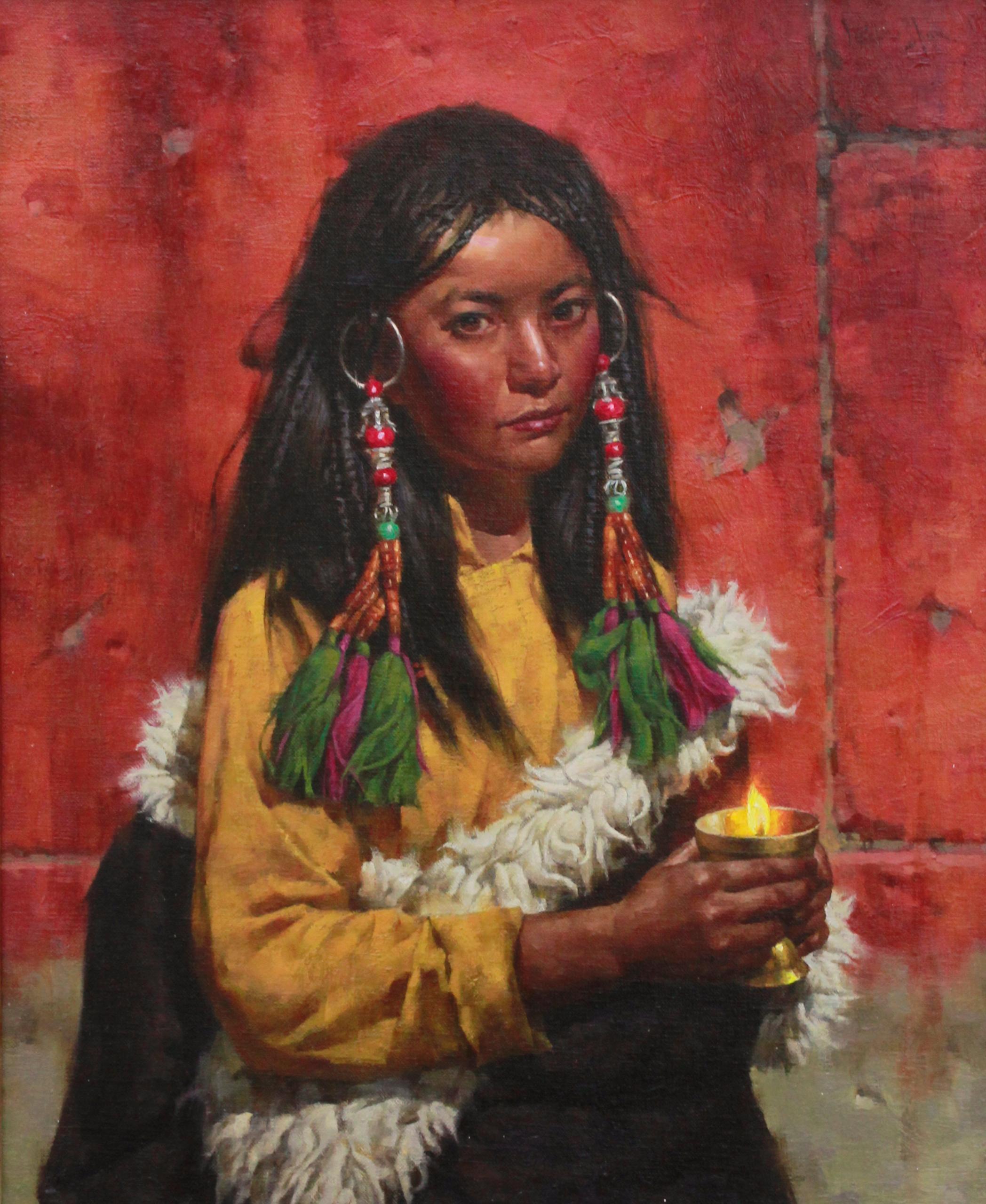 Erleuchtung (Realismus), Painting, von Jie Wei Zhou