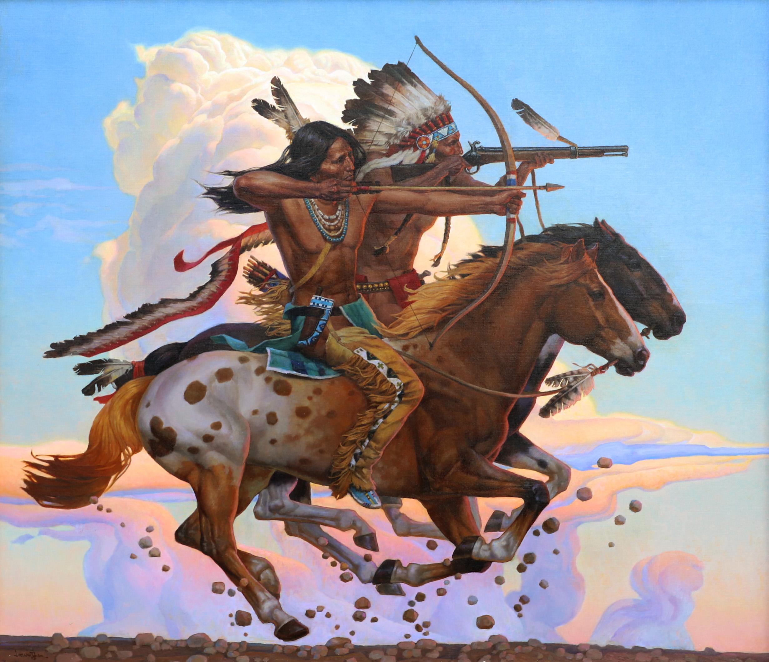 Uno al lado del otro - Painting Realista de Jie Wei Zhou