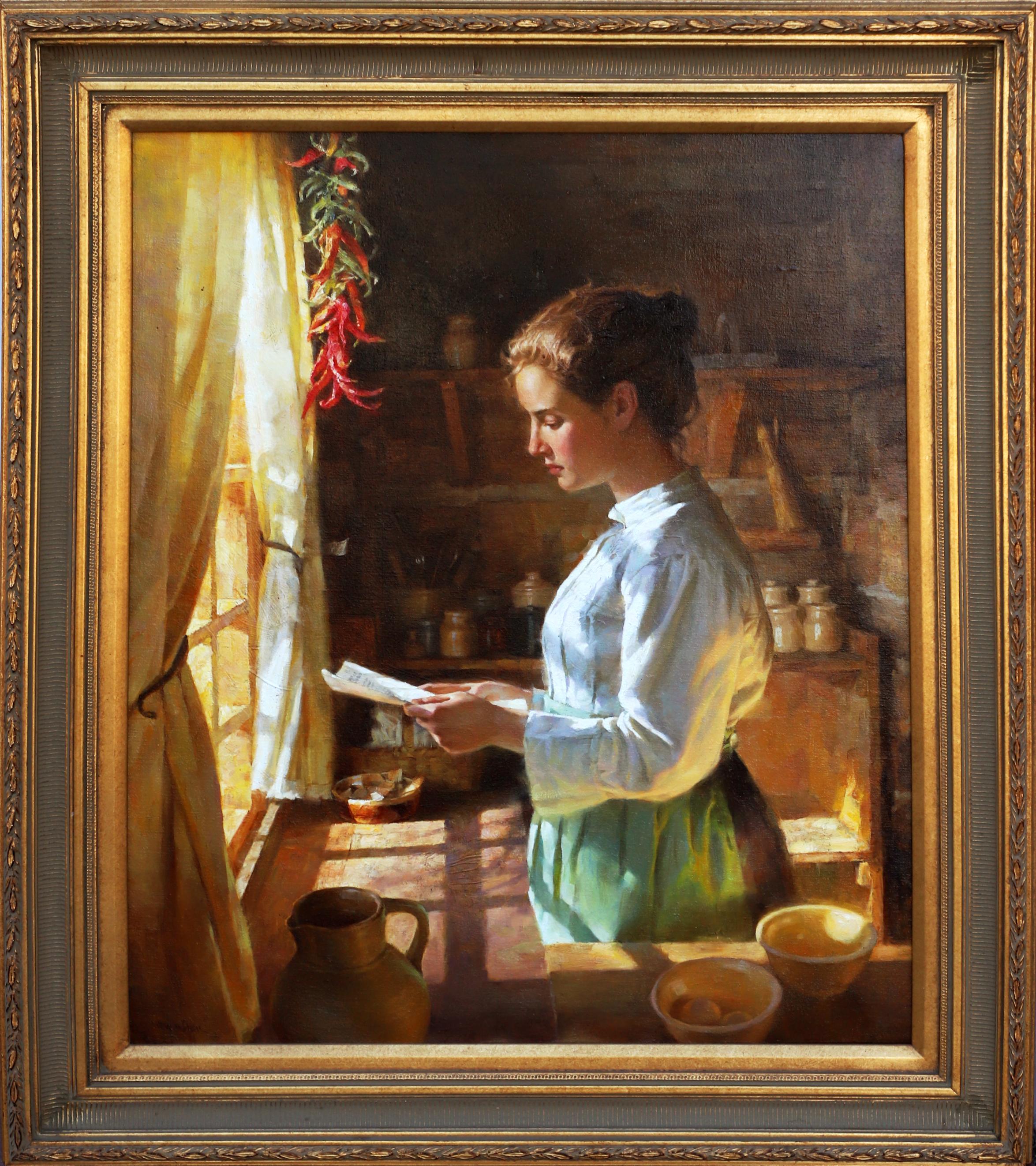 Der Brief – Painting von Jie Wei Zhou
