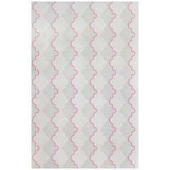 'Jigsaw' Contemporary, Traditional Wallpaper in Pink